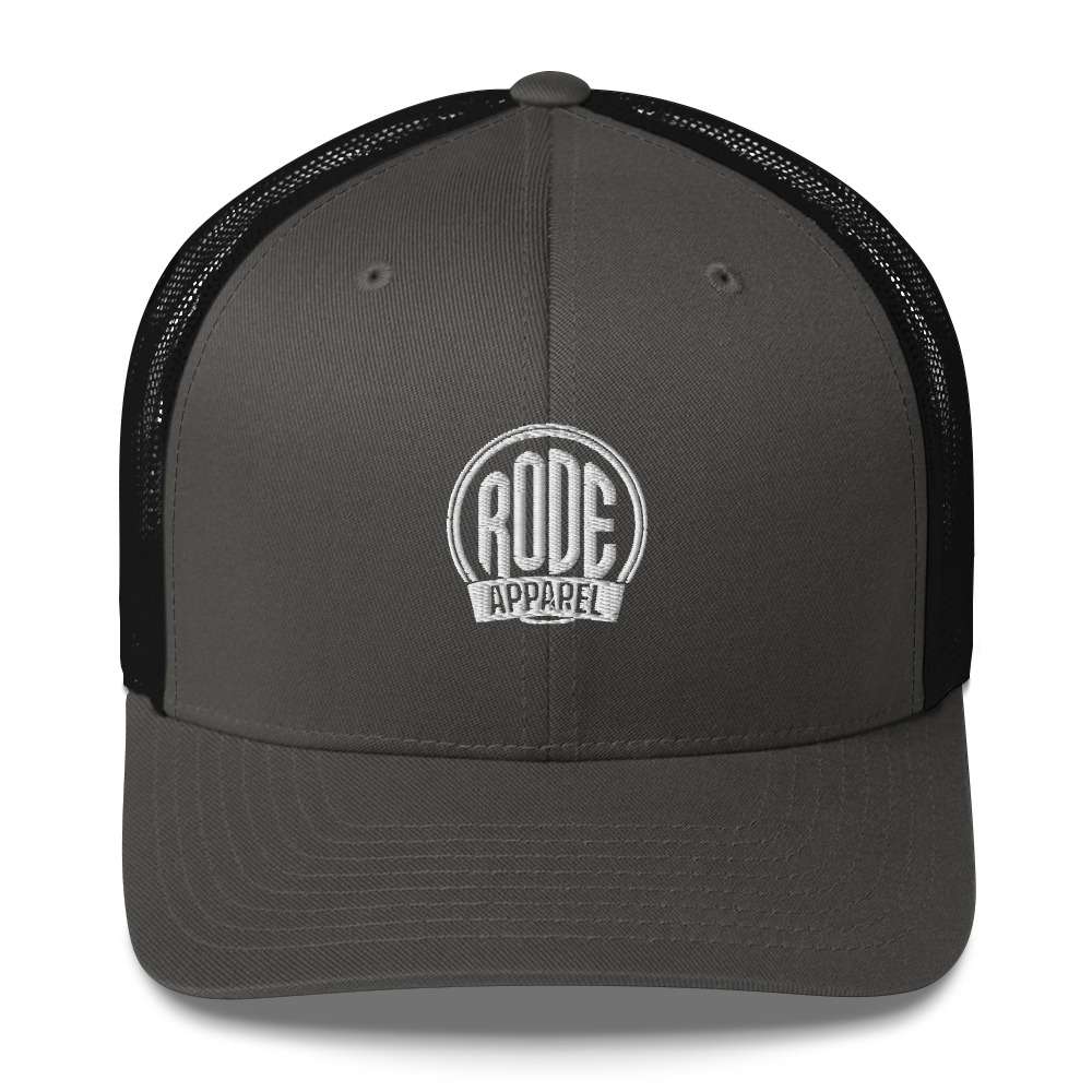 Retro Trucker Cap Charcoal Black