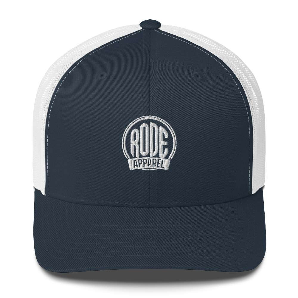 Retro Trucker Cap Navy White