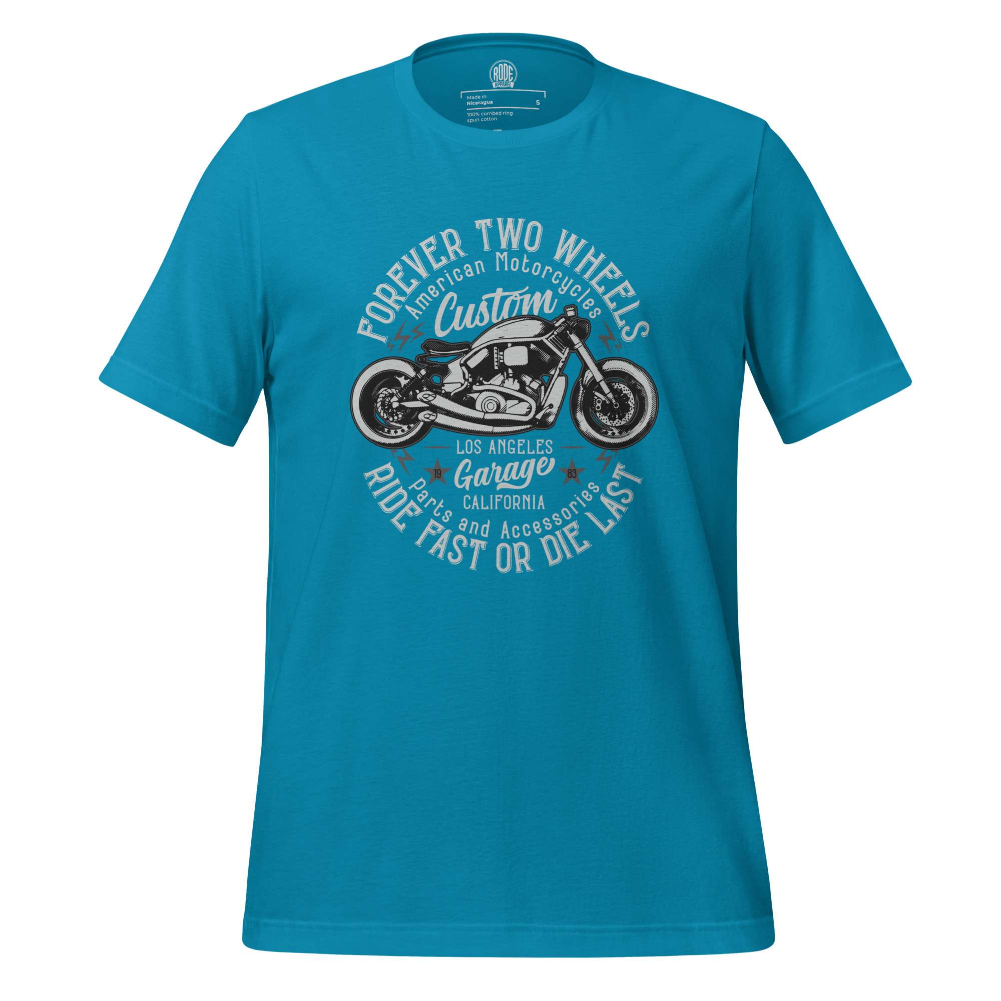 Unisex ride fast T-shirt Aqua