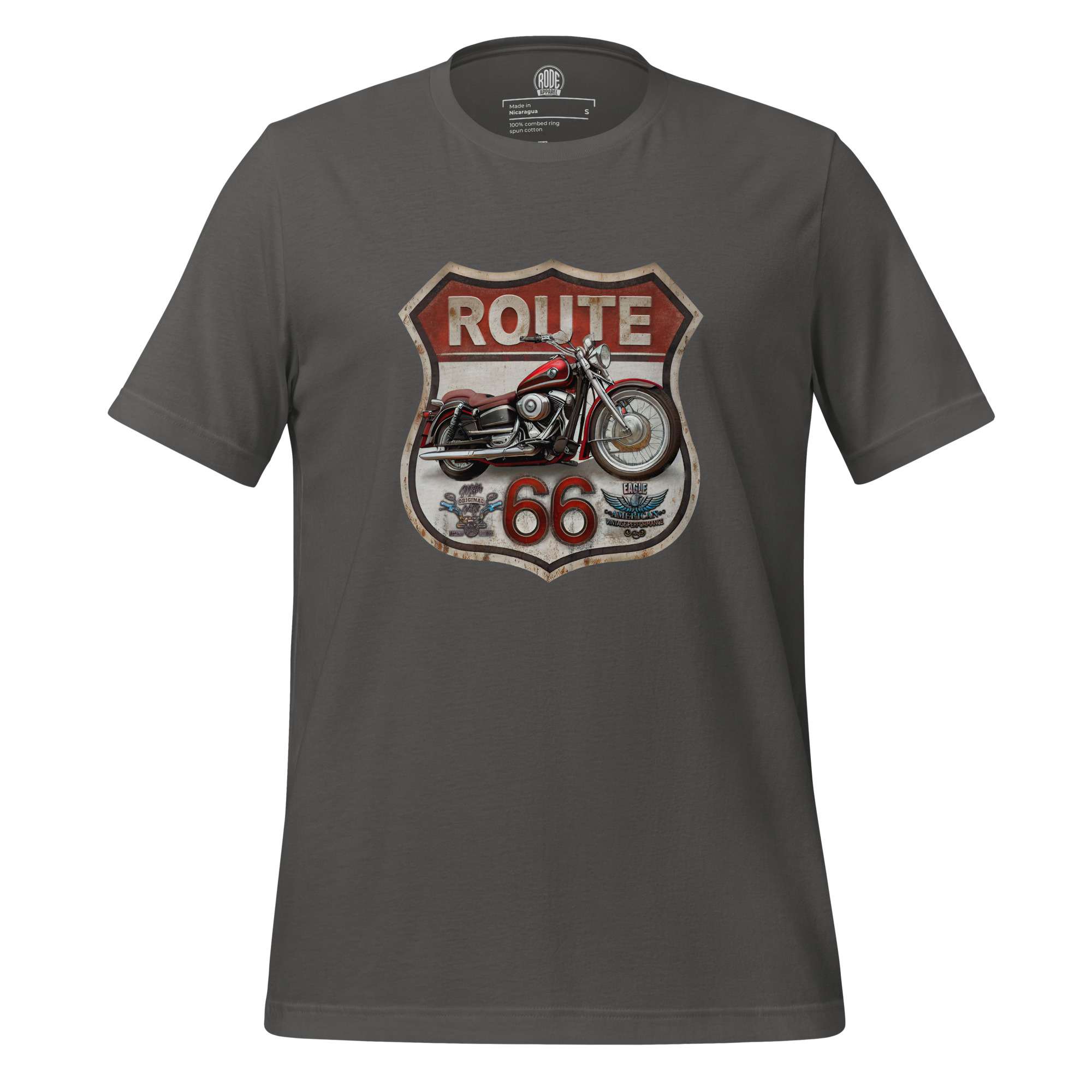 Route 66 T-shirt Ashphalt