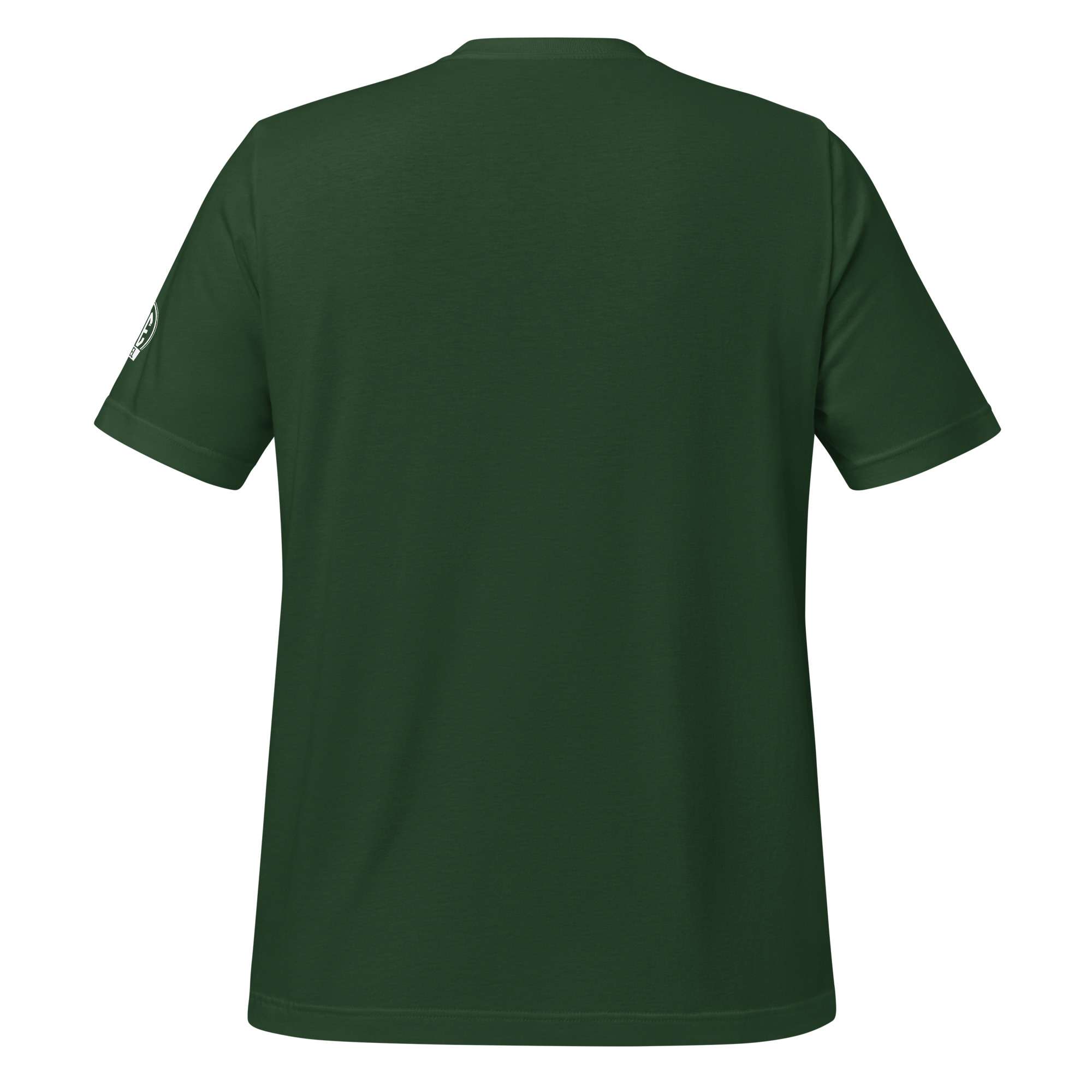 Unisex Patrol car T shirt back Green