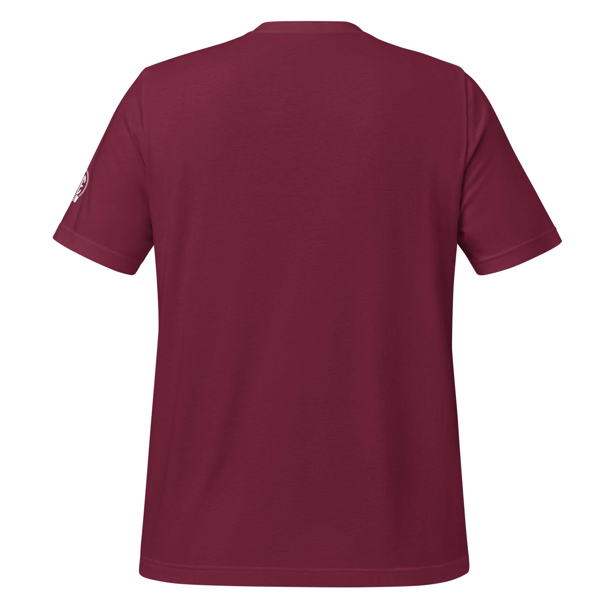 Unisex Patrol car T shirt Maroon back