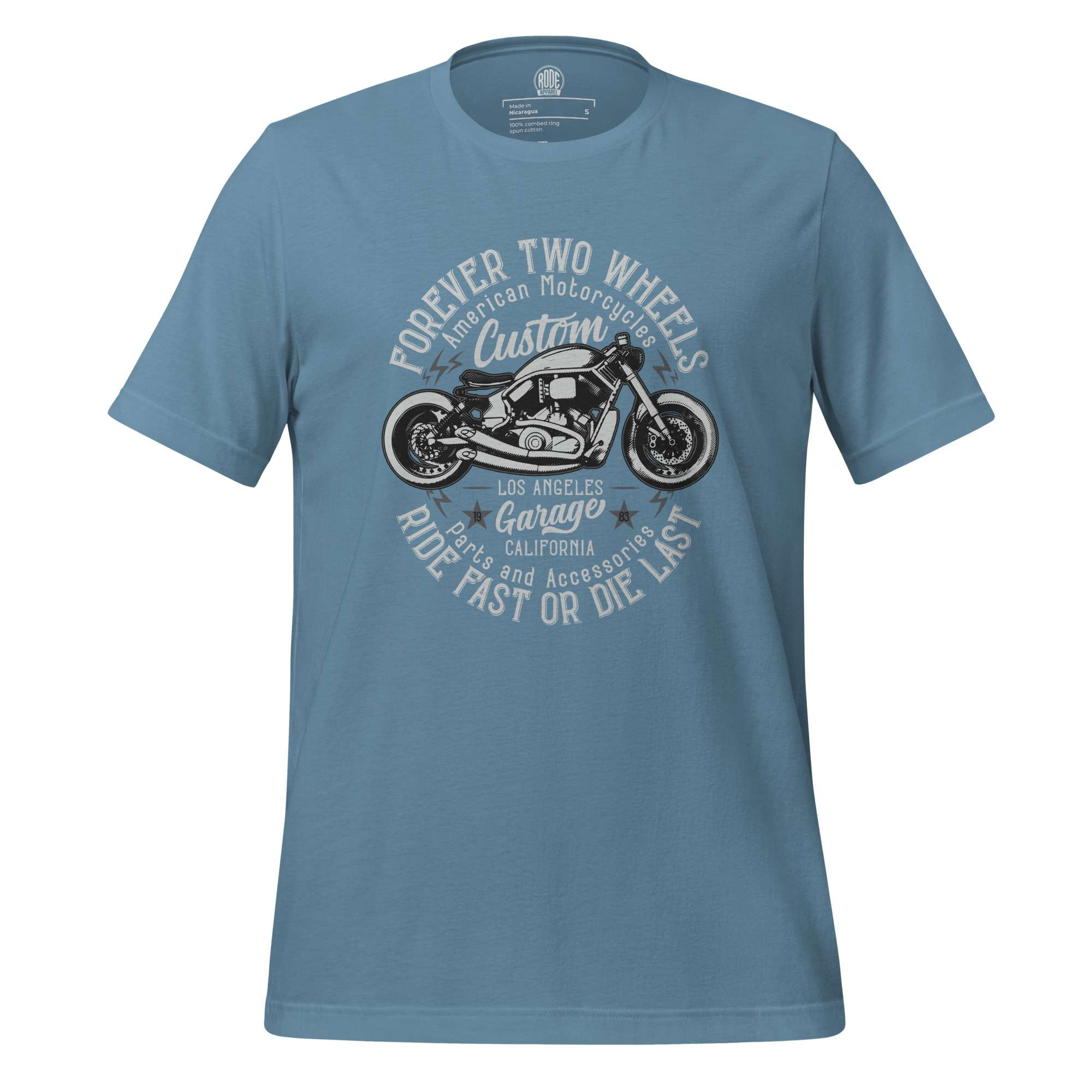 Unisex ride fast T-shirt Steel Blue