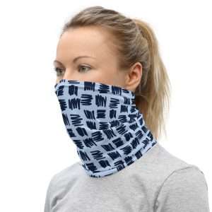 Neck Gaiter Blue and Black