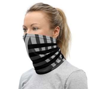 Neck Gaiter Black and White