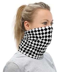 Black and White Neck Gaiter