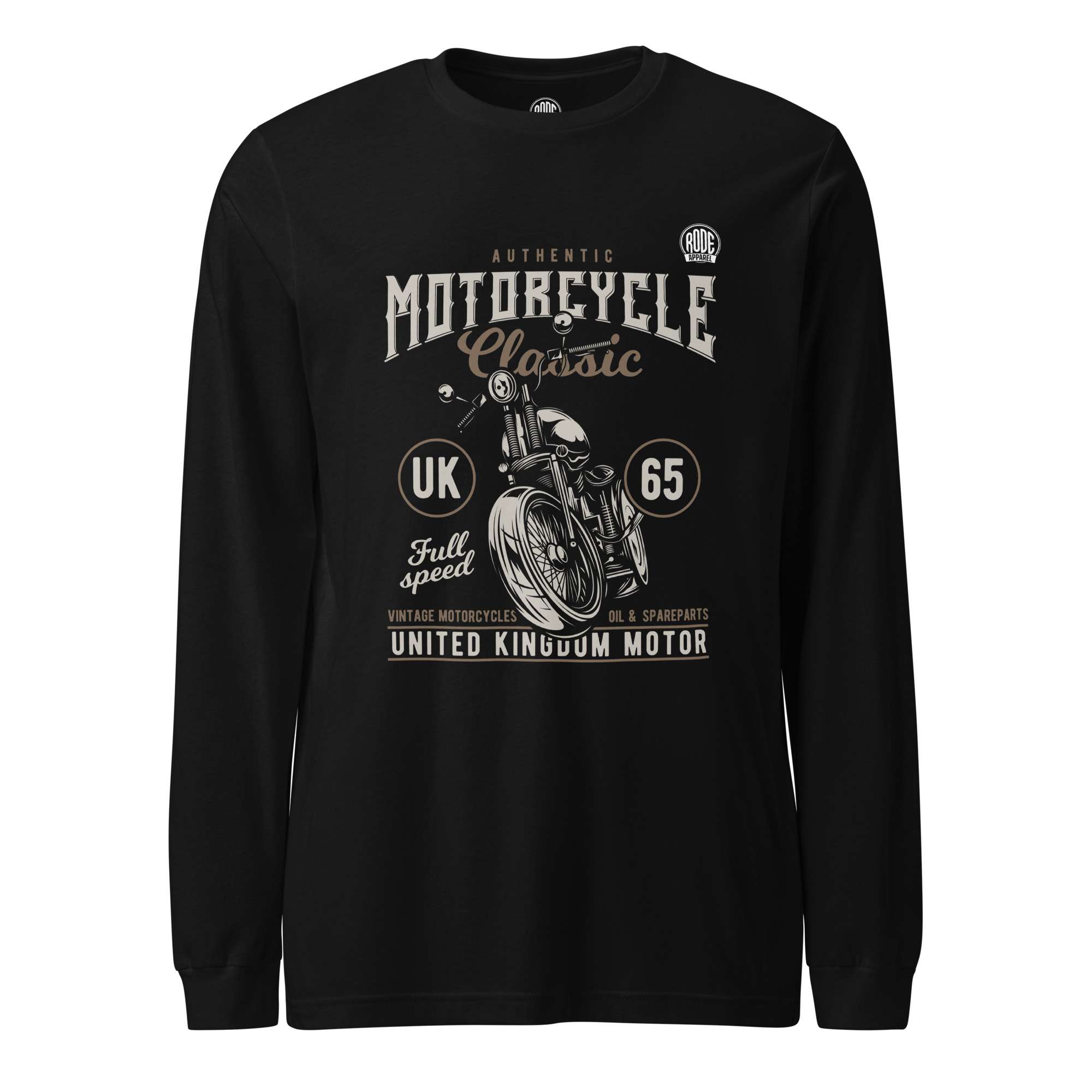 UK 65 Long sleeve T-shirt Black