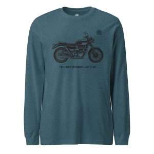 Triumph Bonneville T100 Long sleeve T shirt Teal