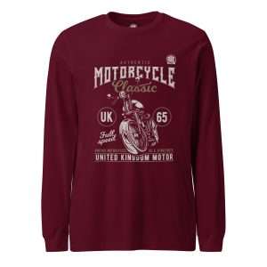 UK 65 Long sleeve T-shirt Maroon