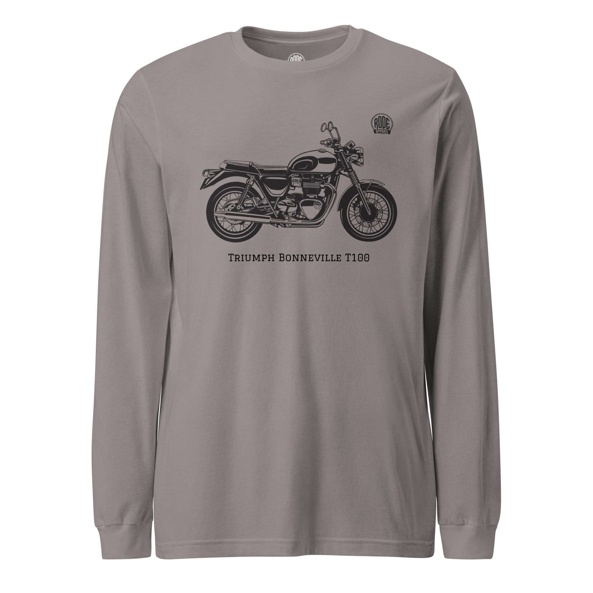 Triumph Bonneville T100 Long sleeve T shirt Storm