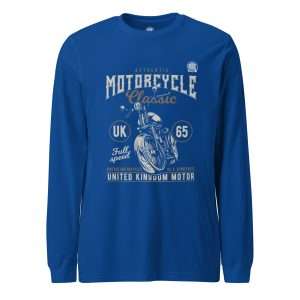 UK 65 Long sleeve T-shirt Royal Blue