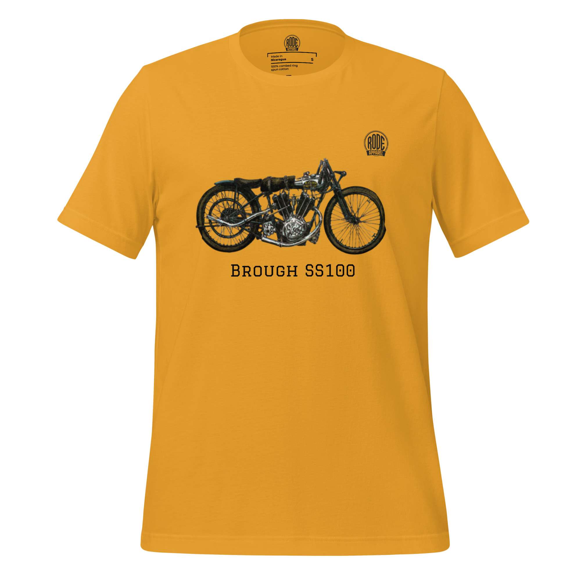 Brough SS100 T-shirt Mustard