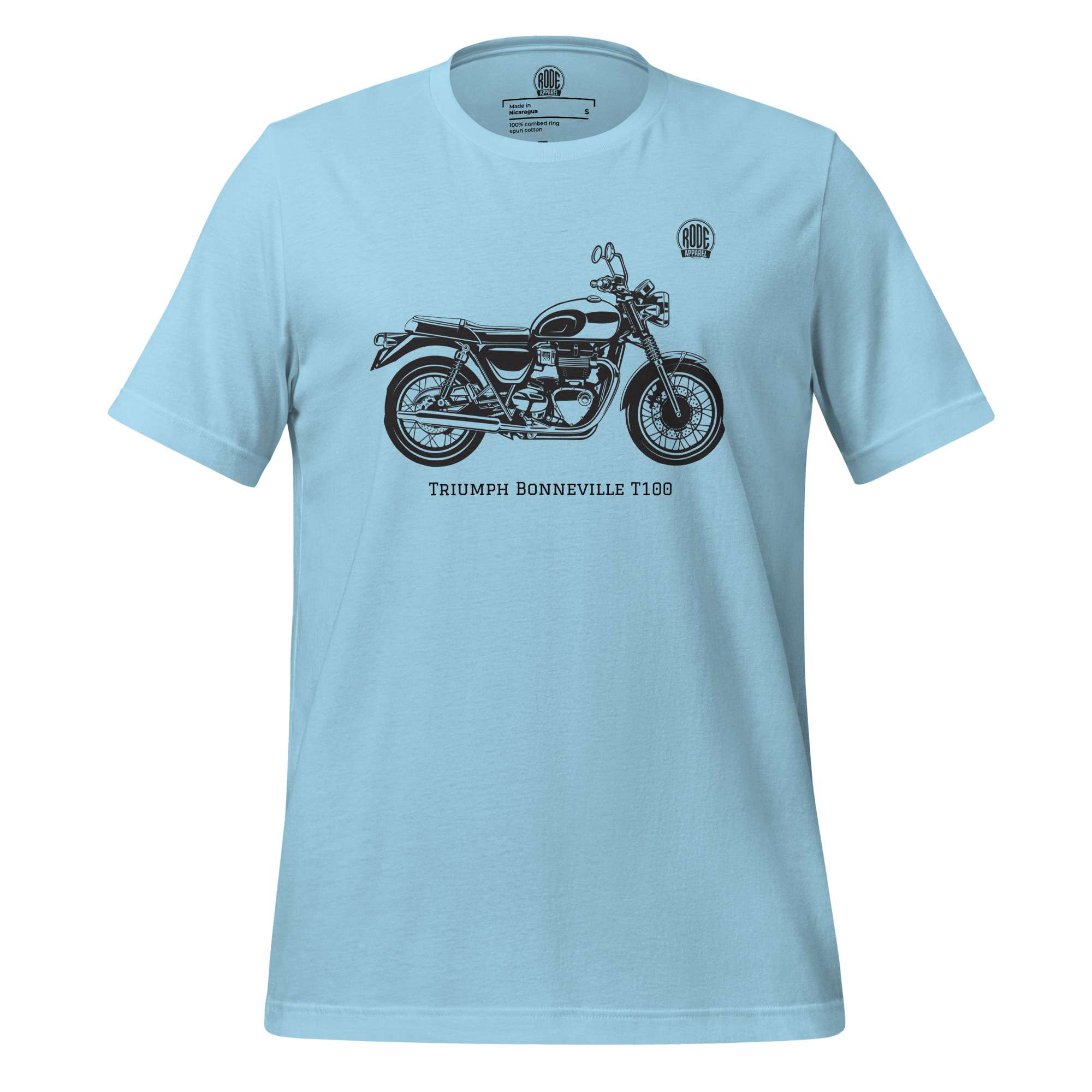 Triumph Bonnevile T100 T-shirt Ocean Blue