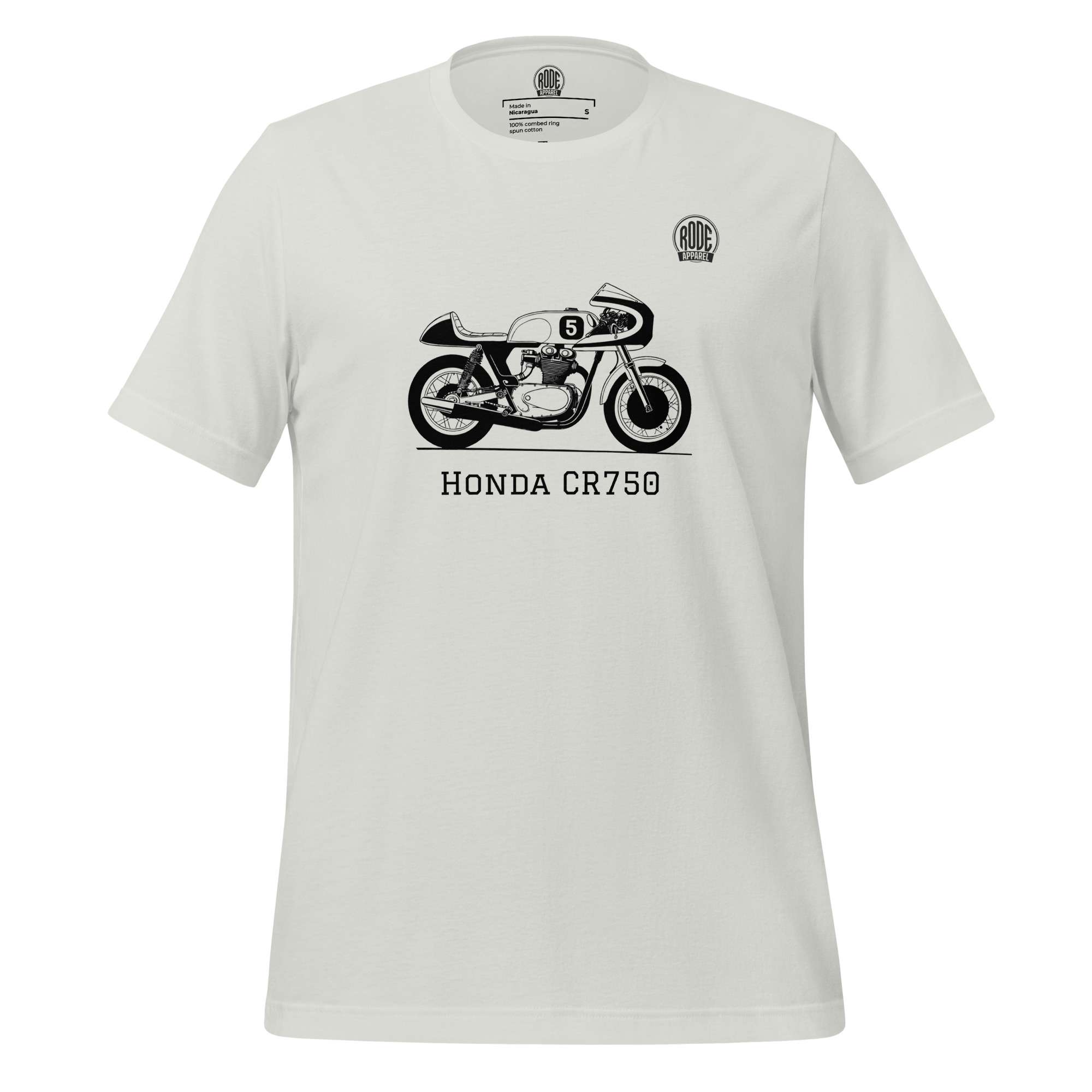 Honda CR750 T-shirt Silver