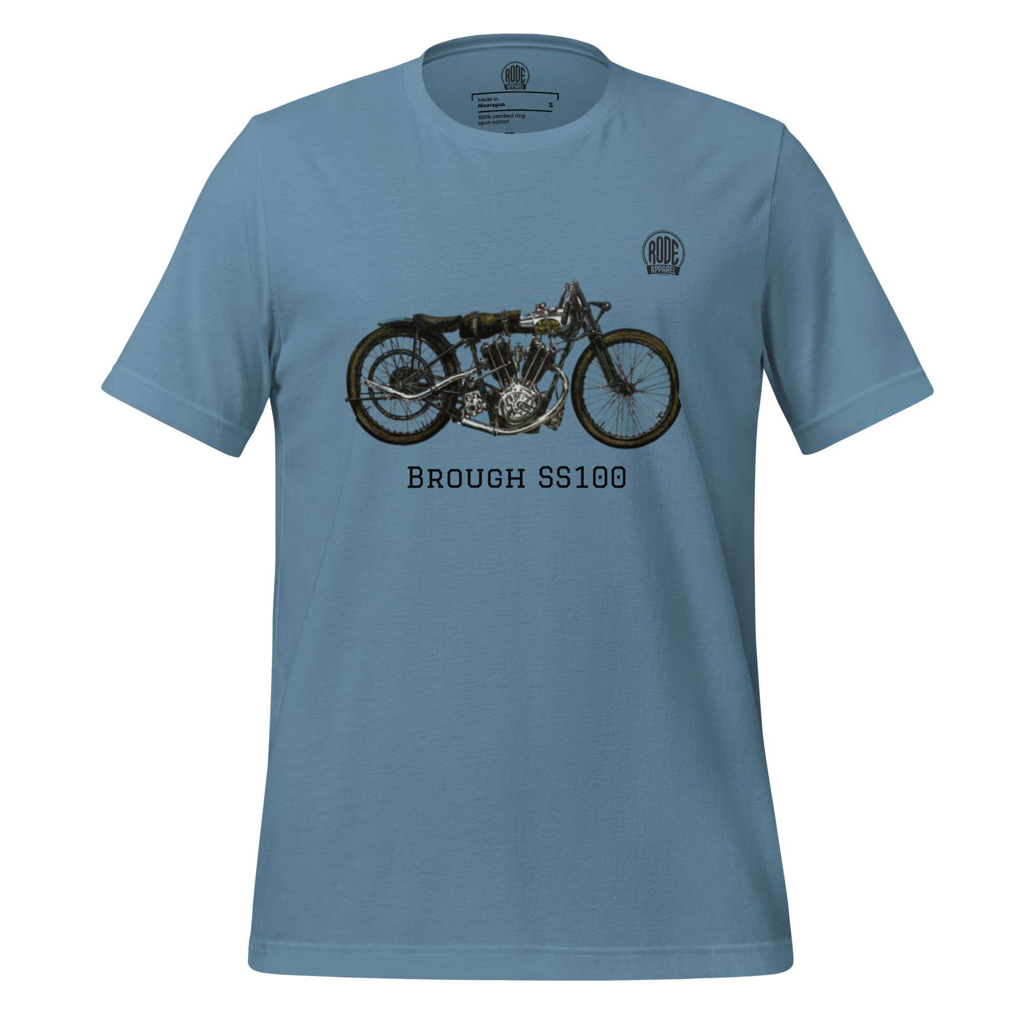 Brough SS100 T-shirt Steel Blue