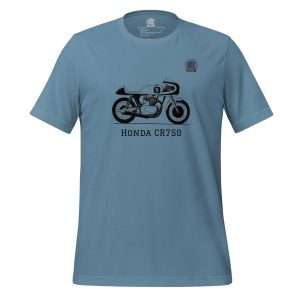 Honda CR750 T-shirt Steel Blue