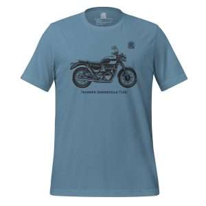 Triumph Bonnevile T100 T-shirt Steel Blue