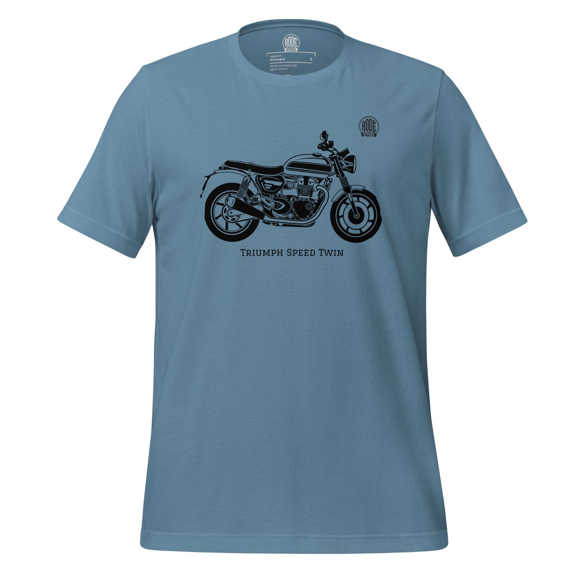 Triumph Speed Twin T shirt Steel Blue