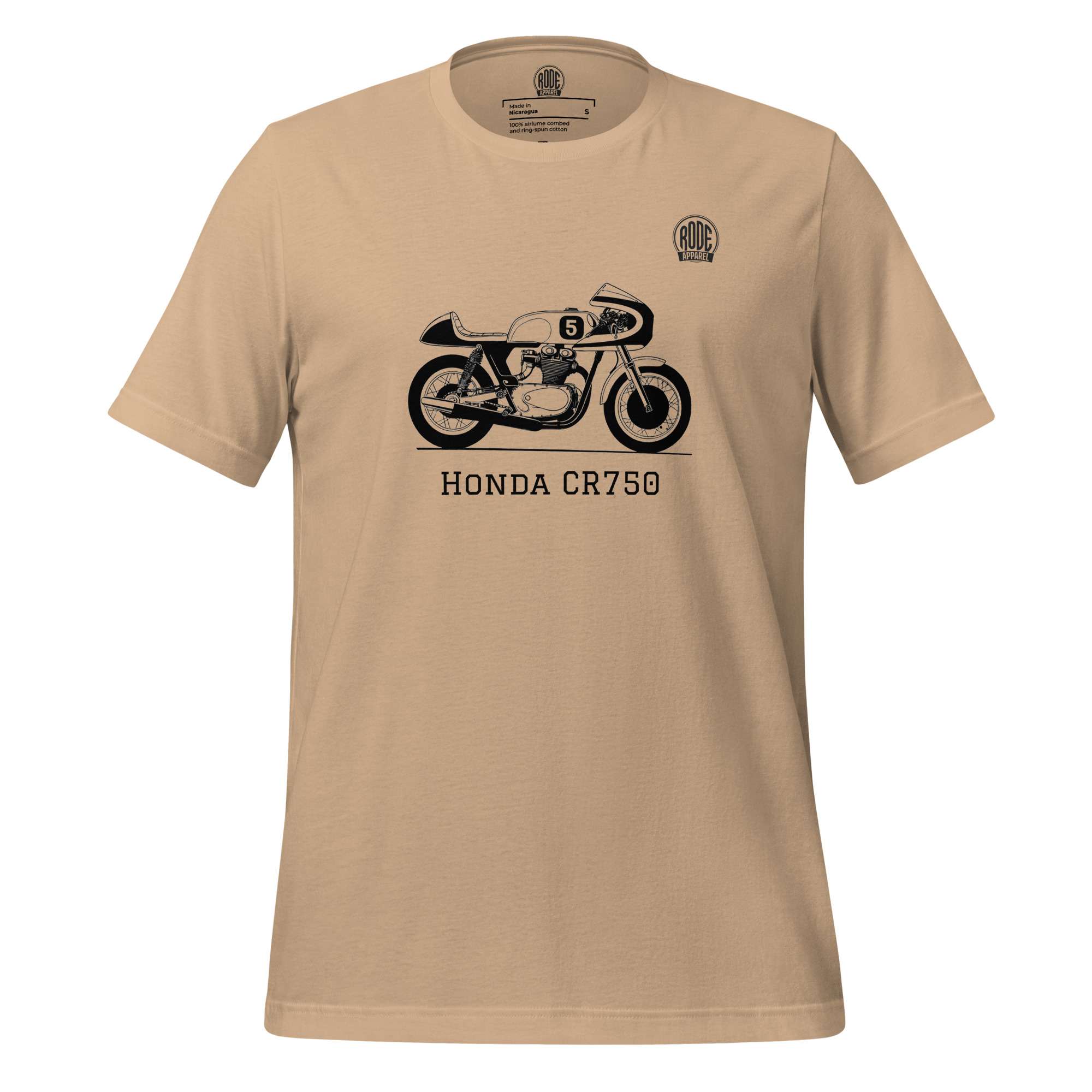 Honda CR750 T-shirt Tan