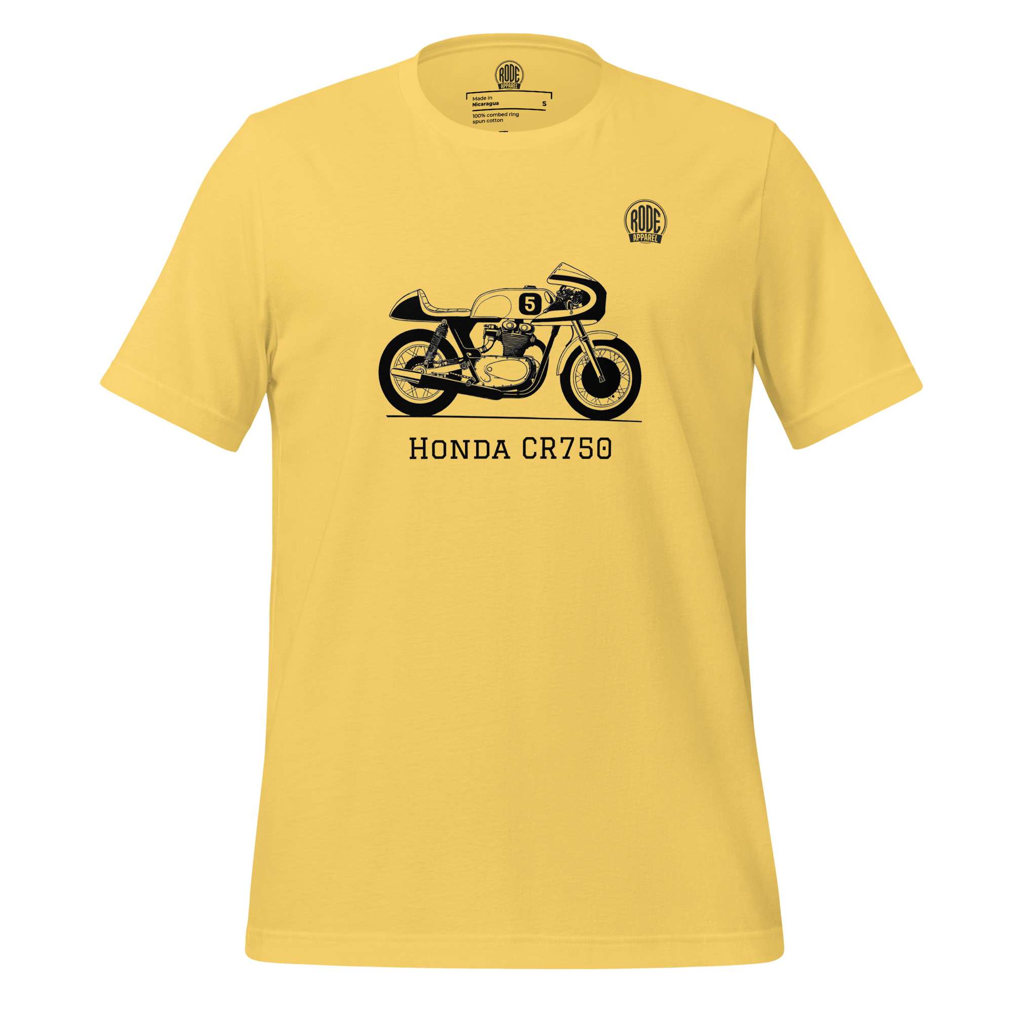 Honda CR750 T-shirt Yellow