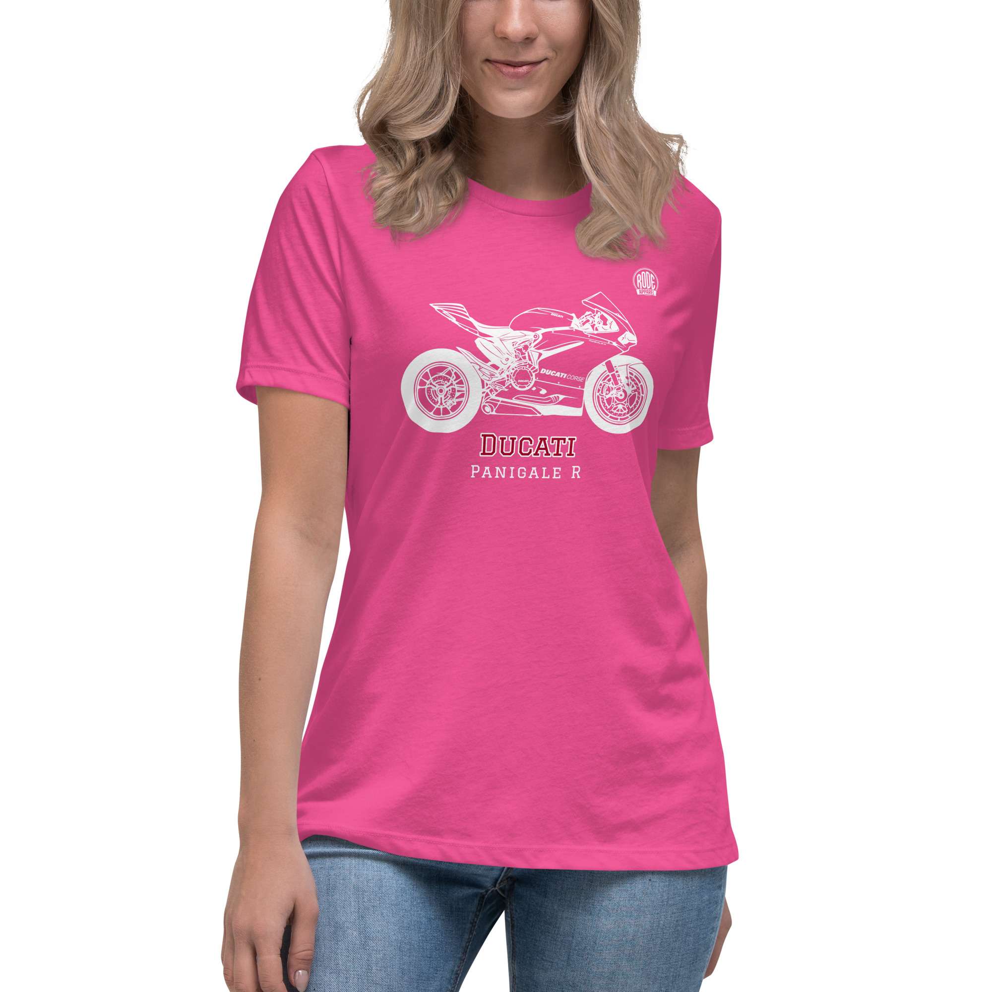 Ducati Panigale womens T-Shirt Berry