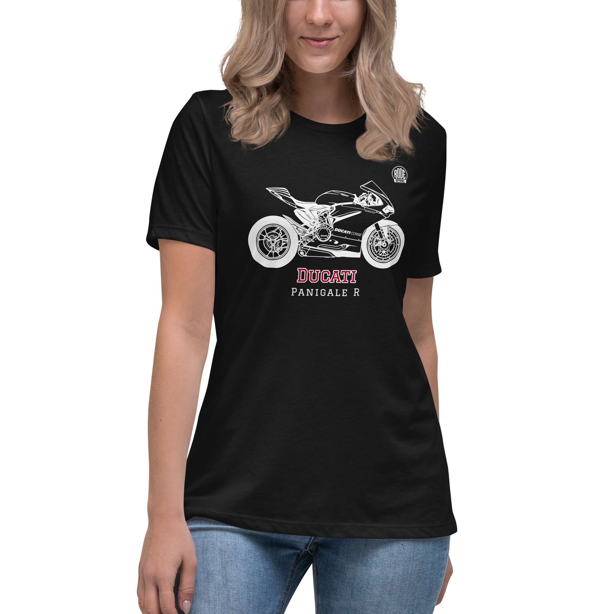 Ducati Panigale womens T-Shirt Black