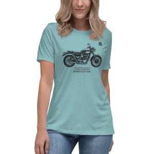 Triumph T100 womens T-Shirt Heather Blue