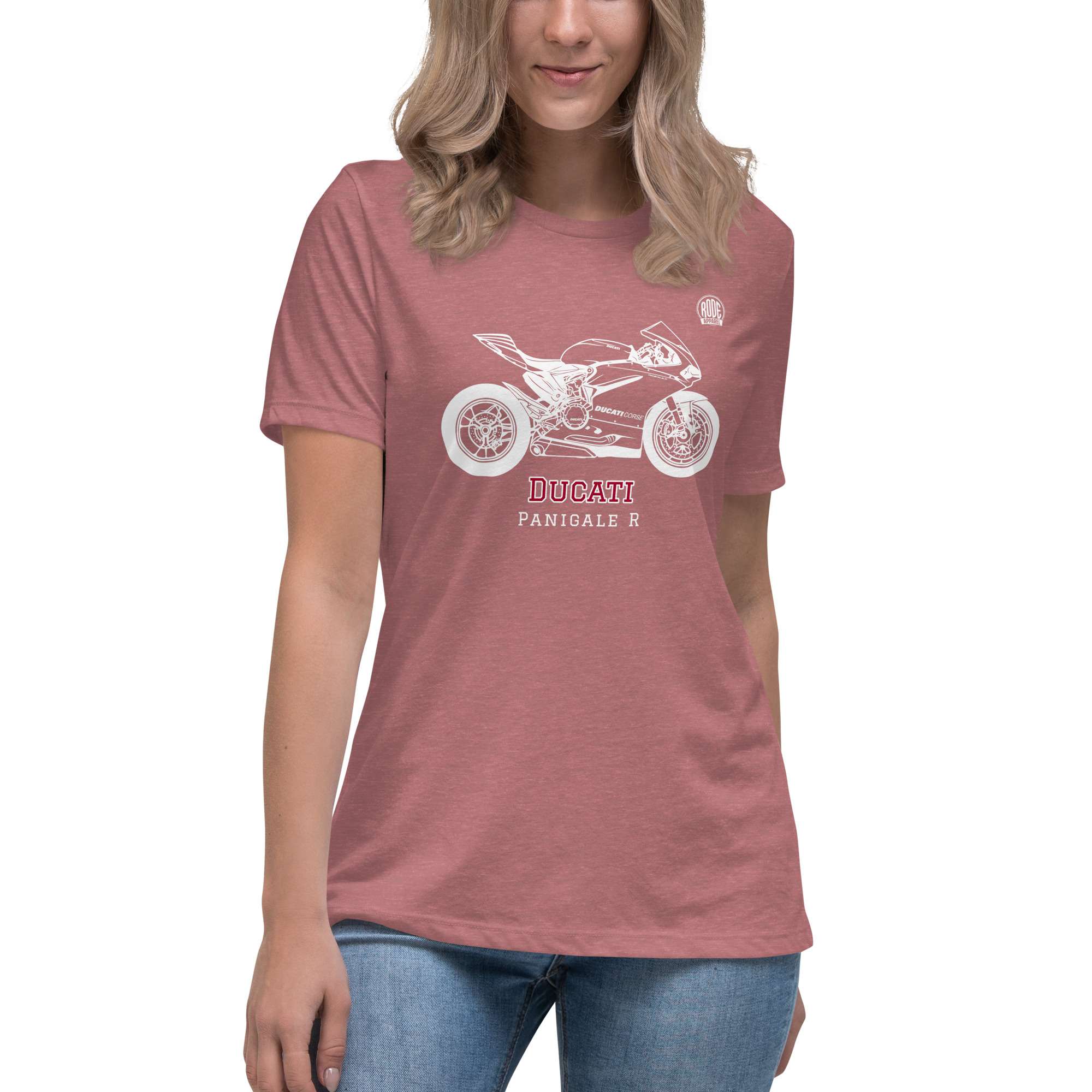 Ducati Panigale womens T-Shirt Mauve