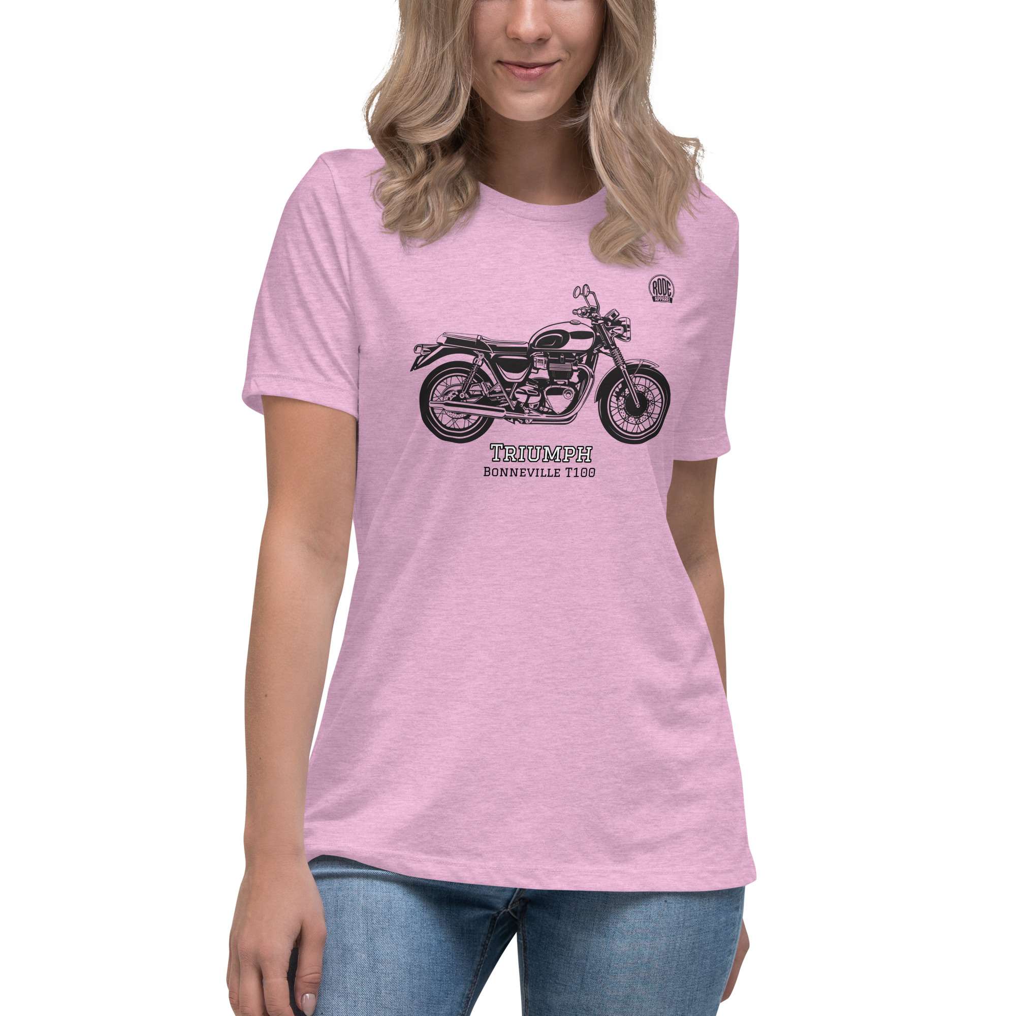 Triumph T100 womens T-Shirt Lilac