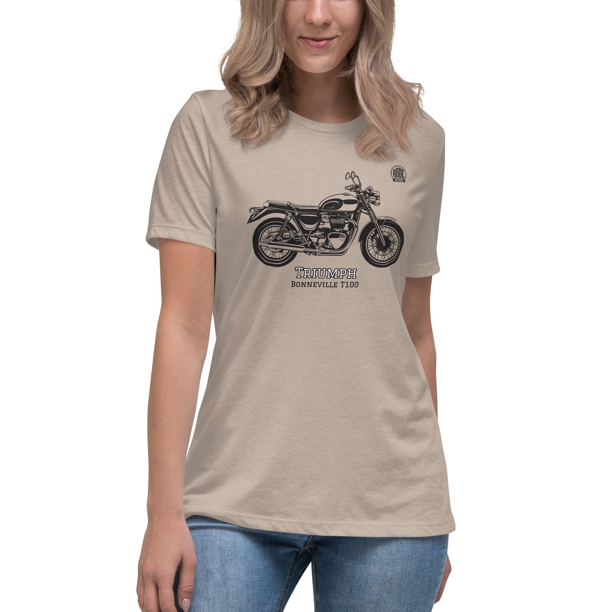 Triumph T100 womens T-Shirt Stone