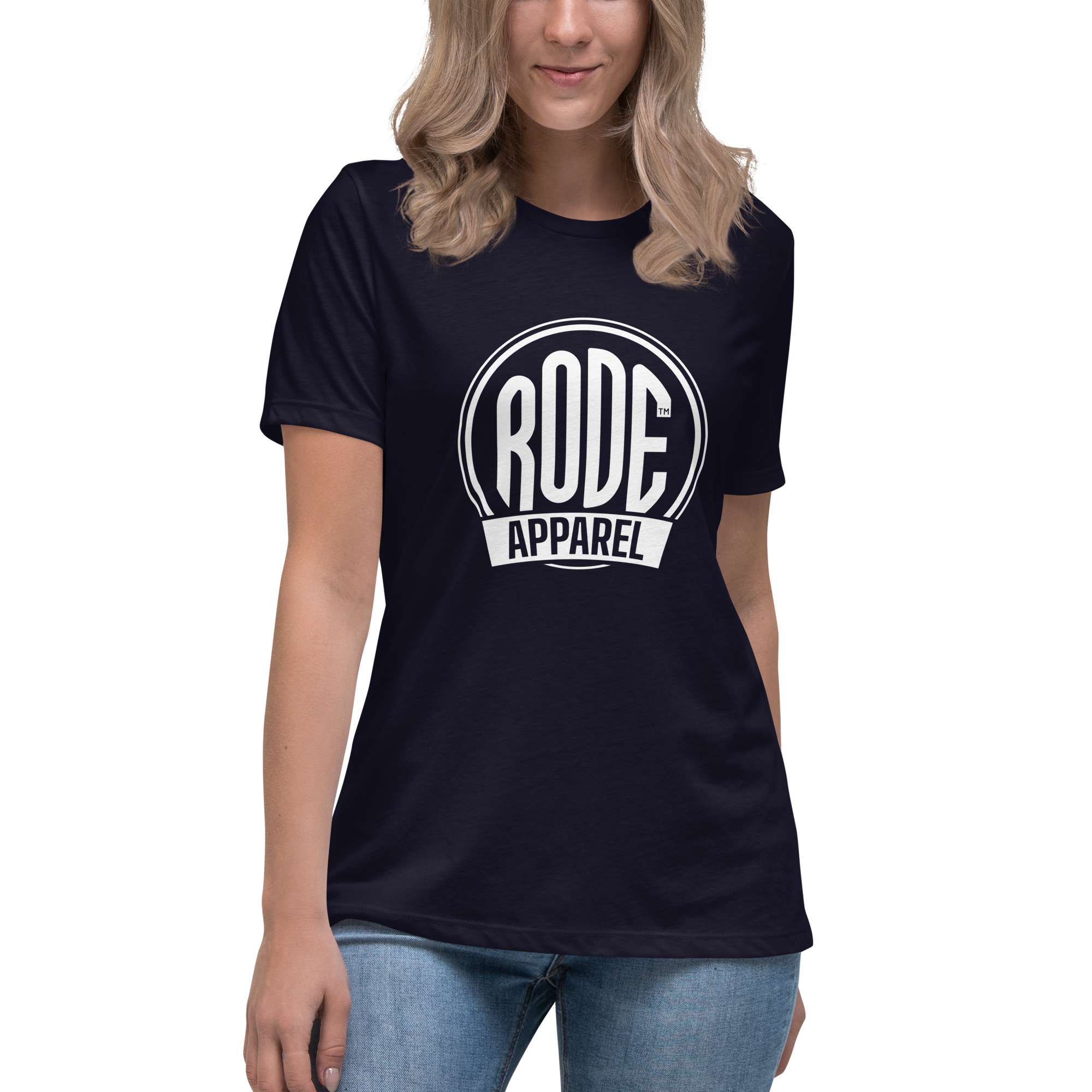 Womens RODE T-shirt Navy