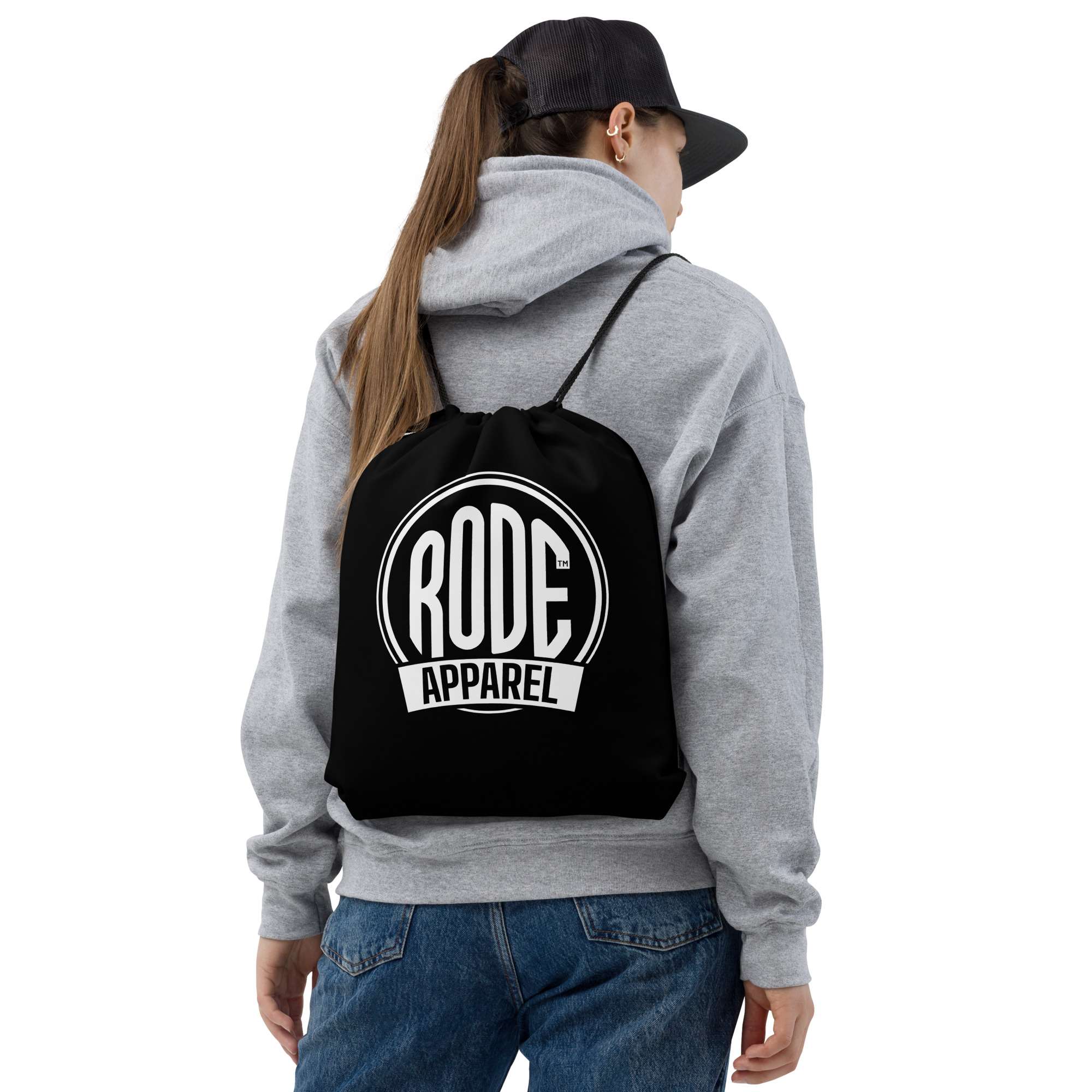 RODE Apparel Drawstring bag Black