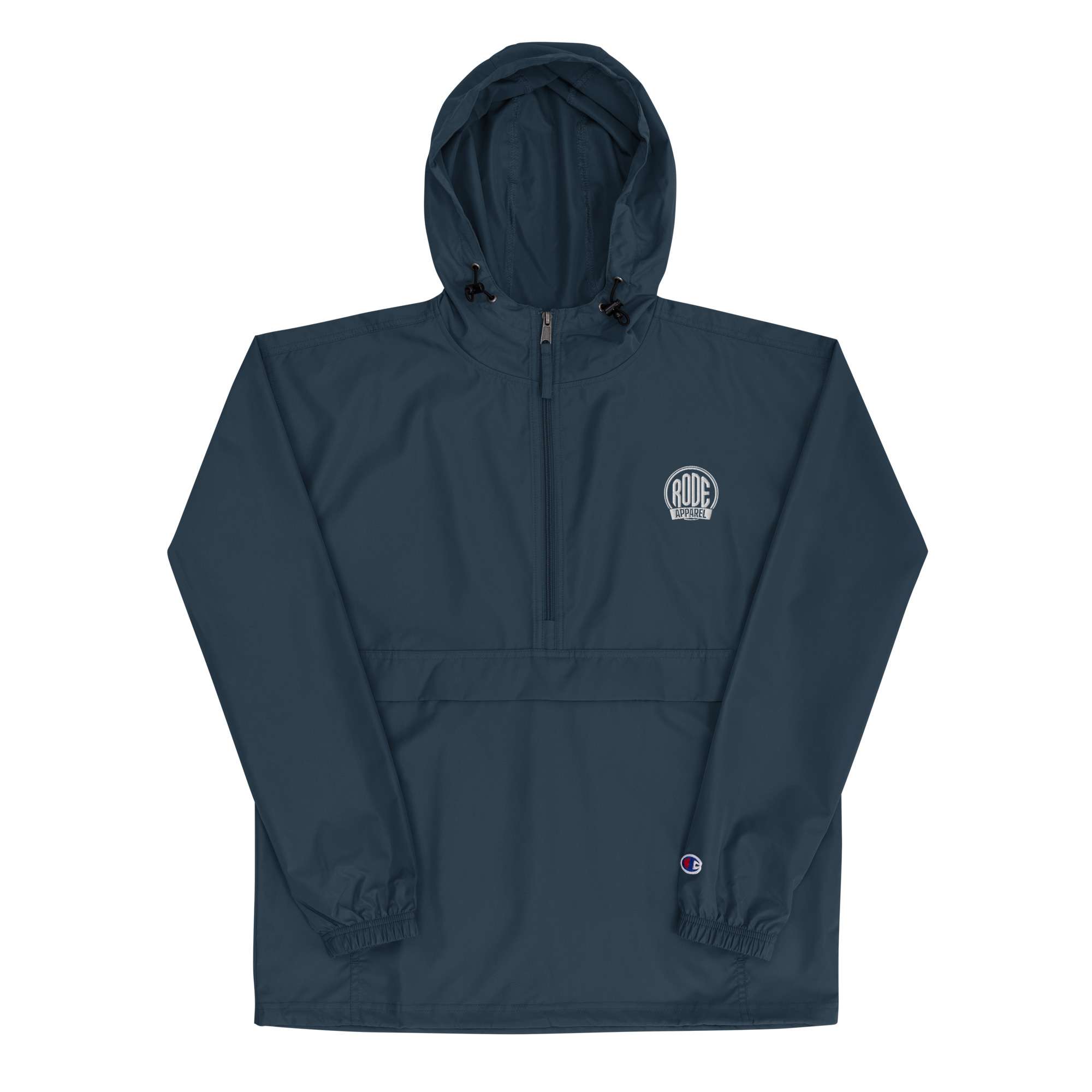  Rode Embroidered Champion packable jacket Navy