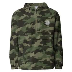 Rode Embroidered Champion packable jacket Camo