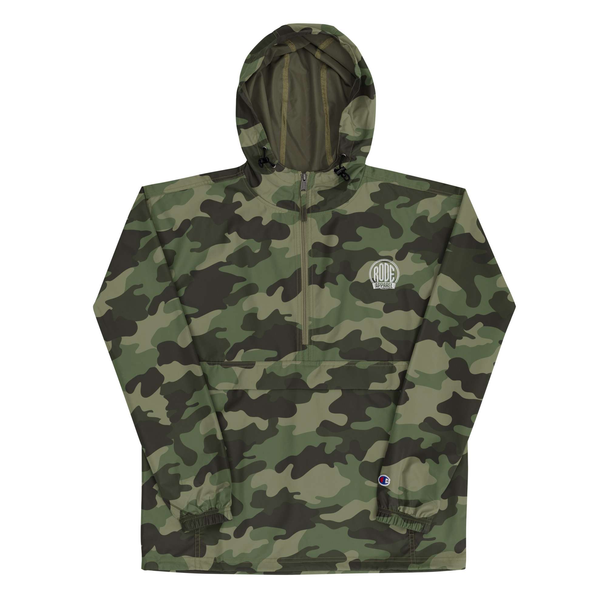 Rode Embroidered Champion packable jacket Camo