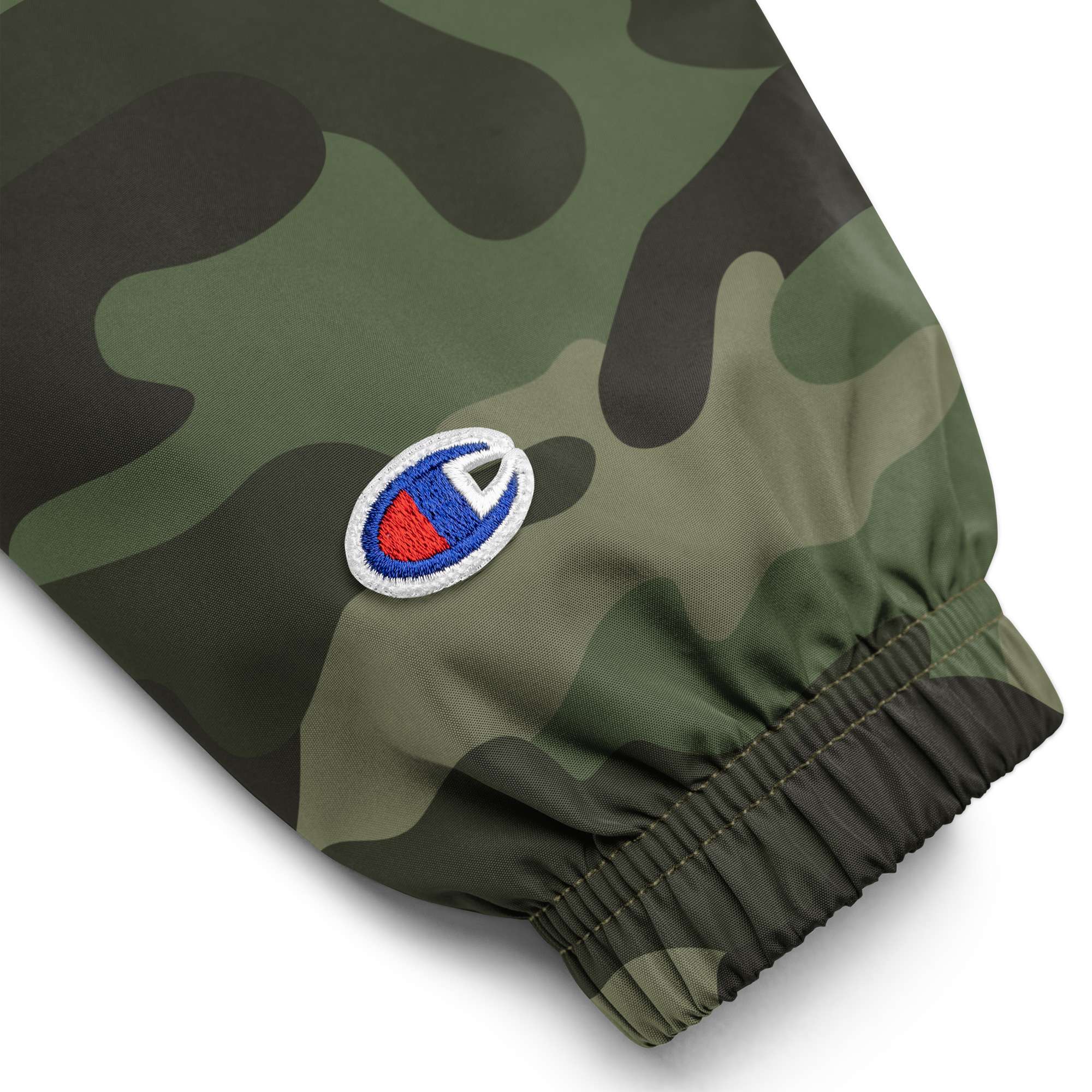 Rode Embroidered Champion packable jacket Camo