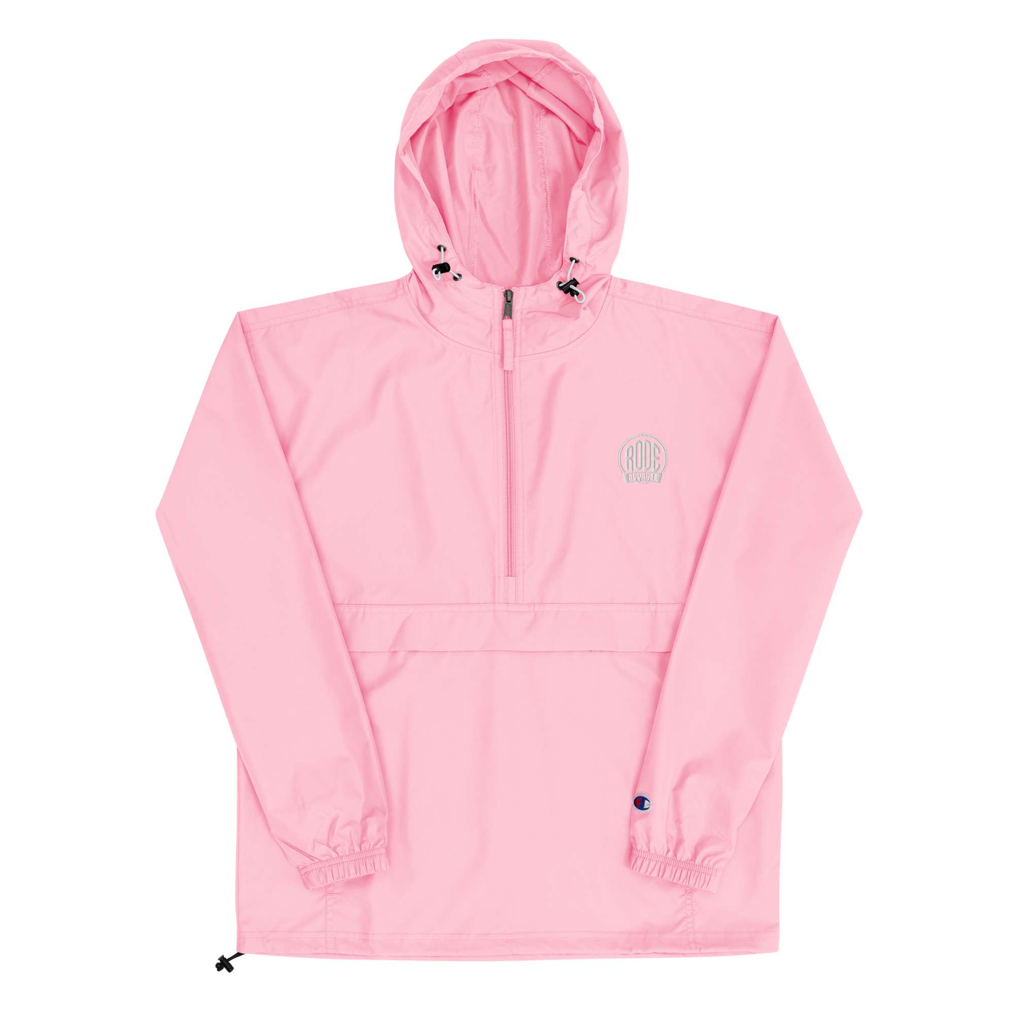 Rode Embroidered Champion packable jacket Pink