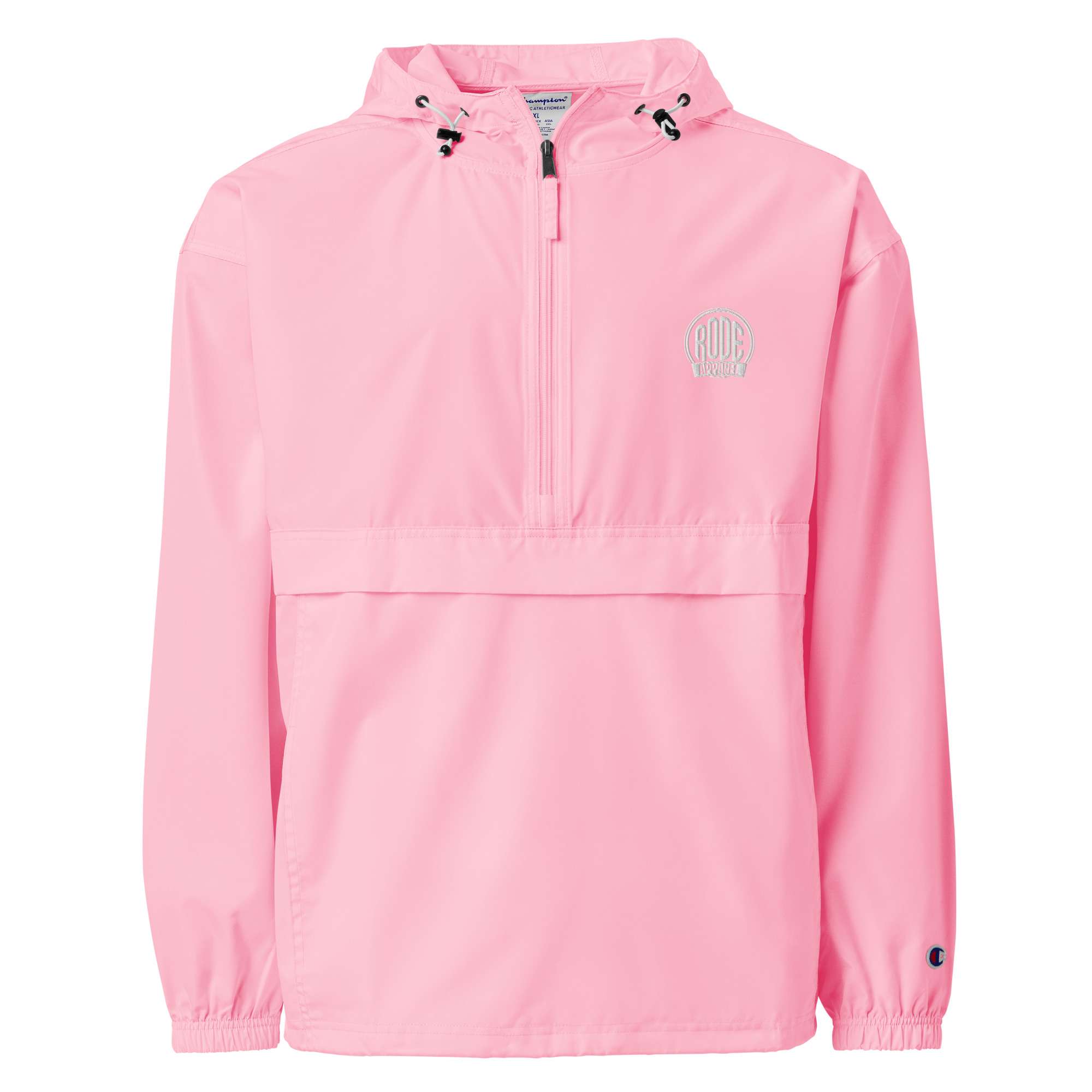 Rode Embroidered Champion packable jacket Pink