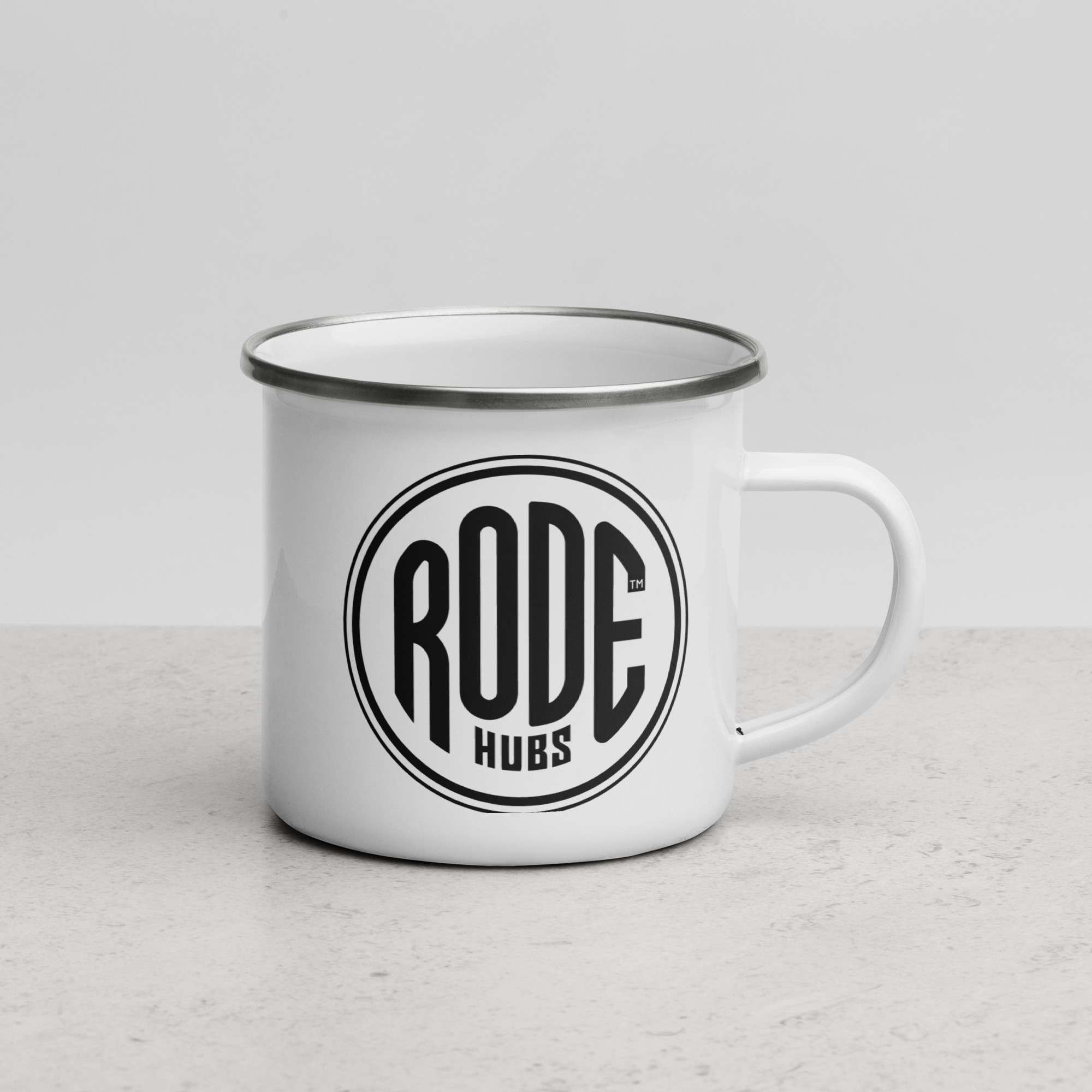 RODE Hubs Enamel Mug White