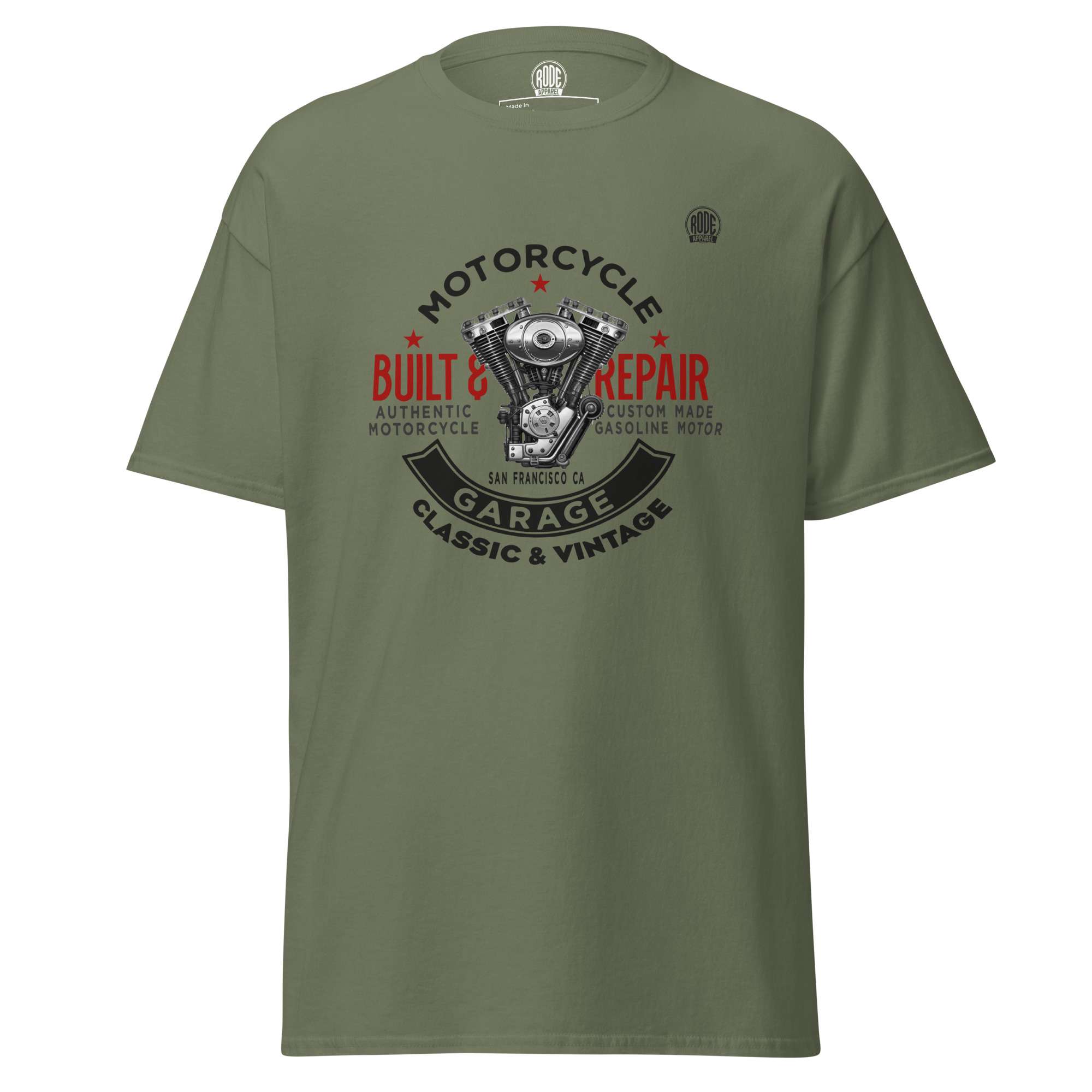 Built T-shirt Military Green