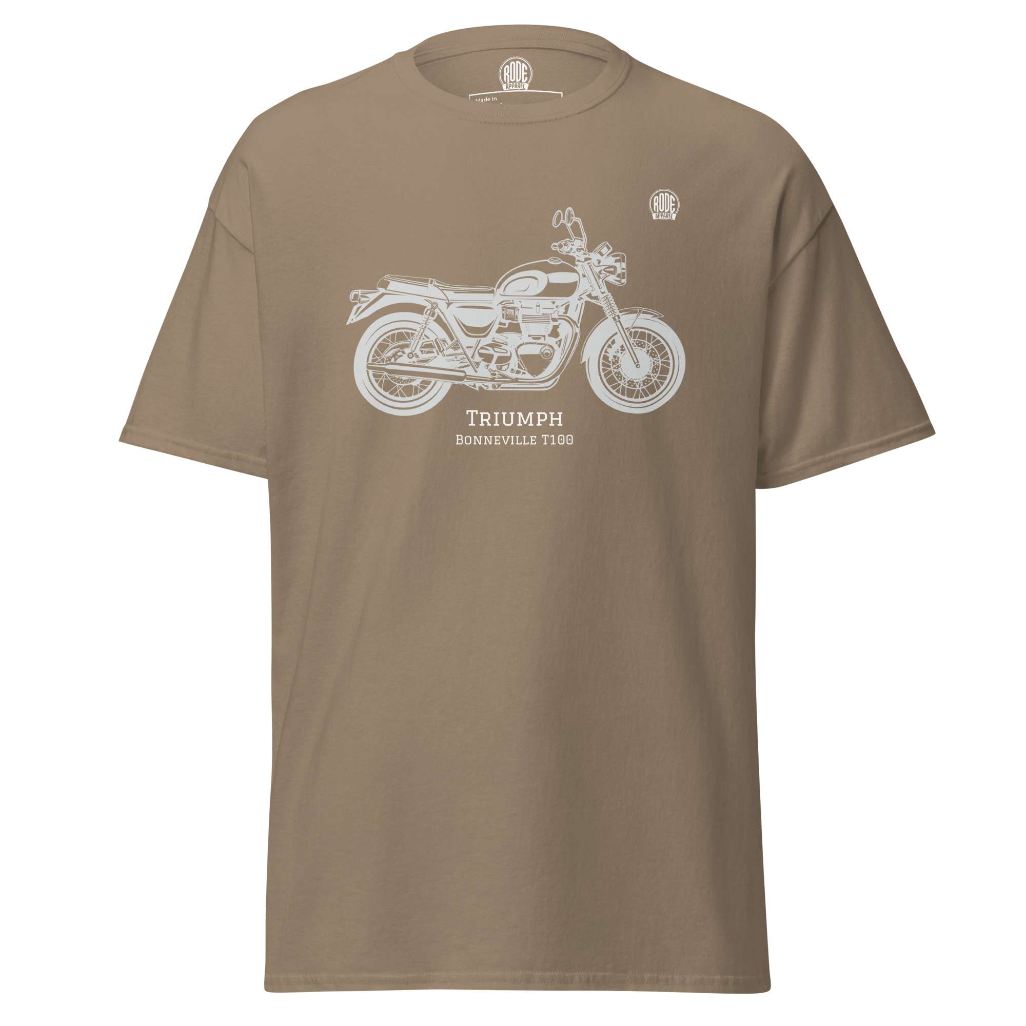 Triumph Bonneville T100 T-shirt Brown Savana