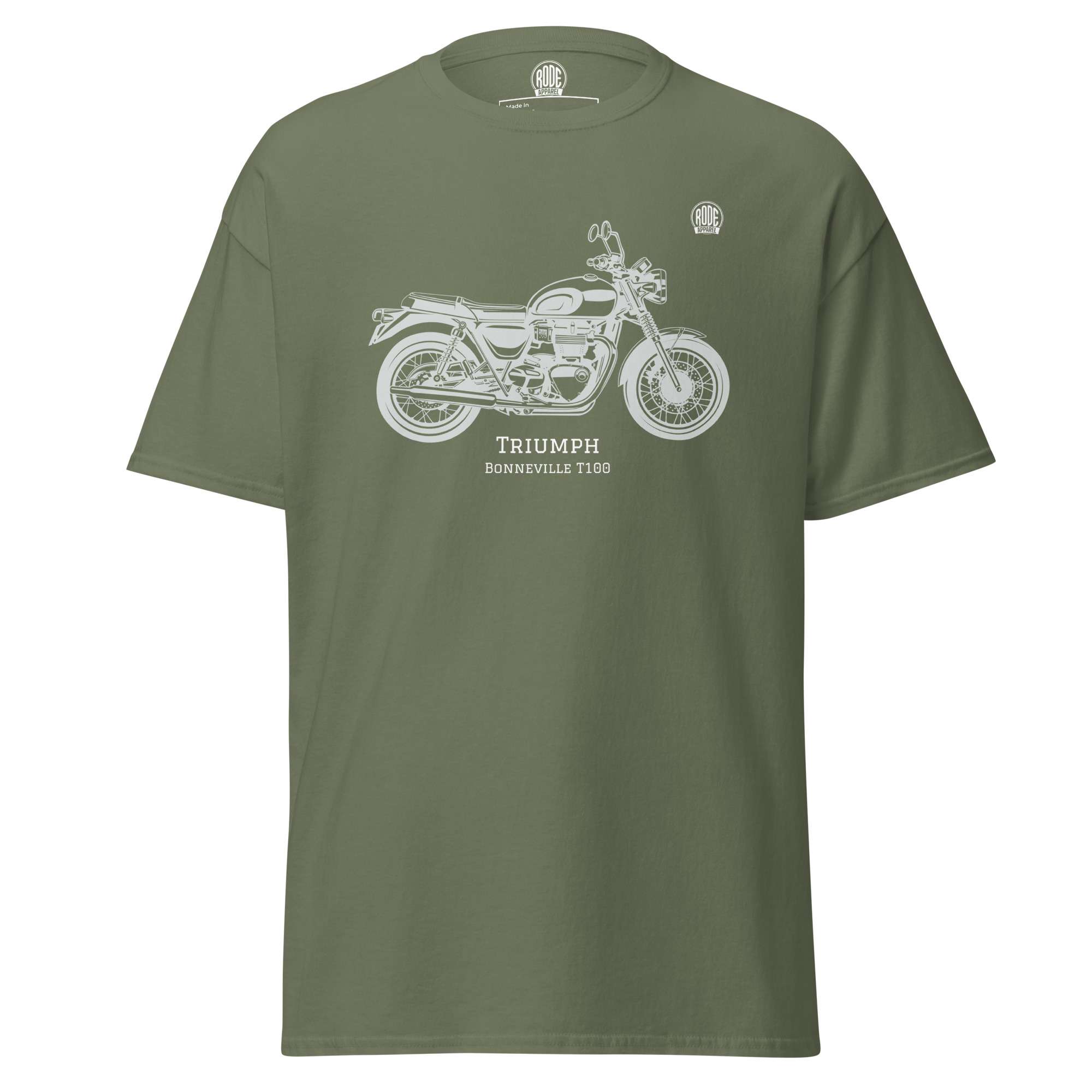 Triumph Bonneville T100 T-shirt Military Green