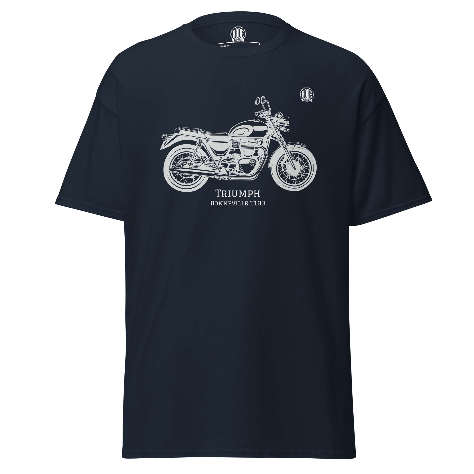 Triumph Bonneville T100 T-shirt Navy