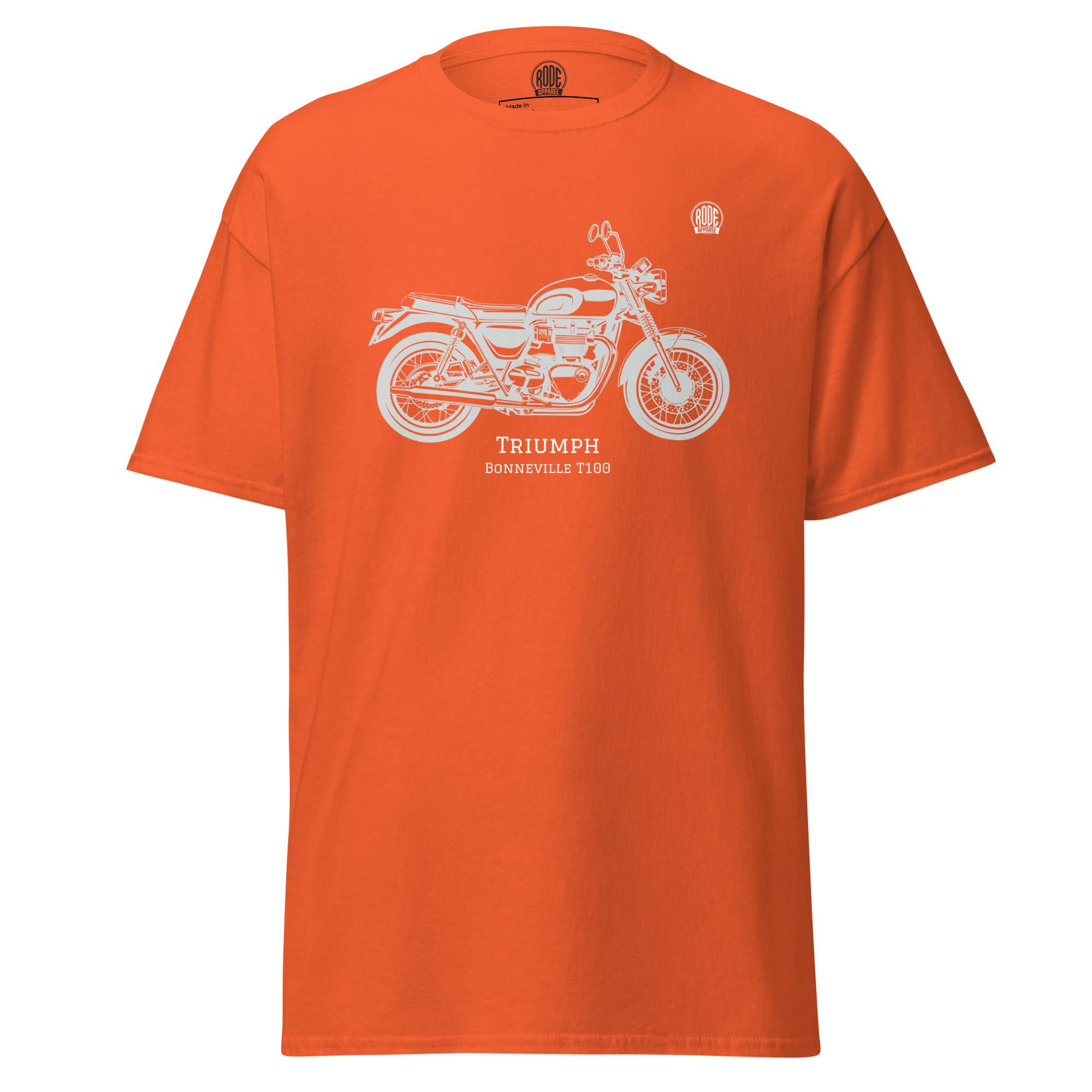 Triumph Bonneville T100 T-shirt Orange