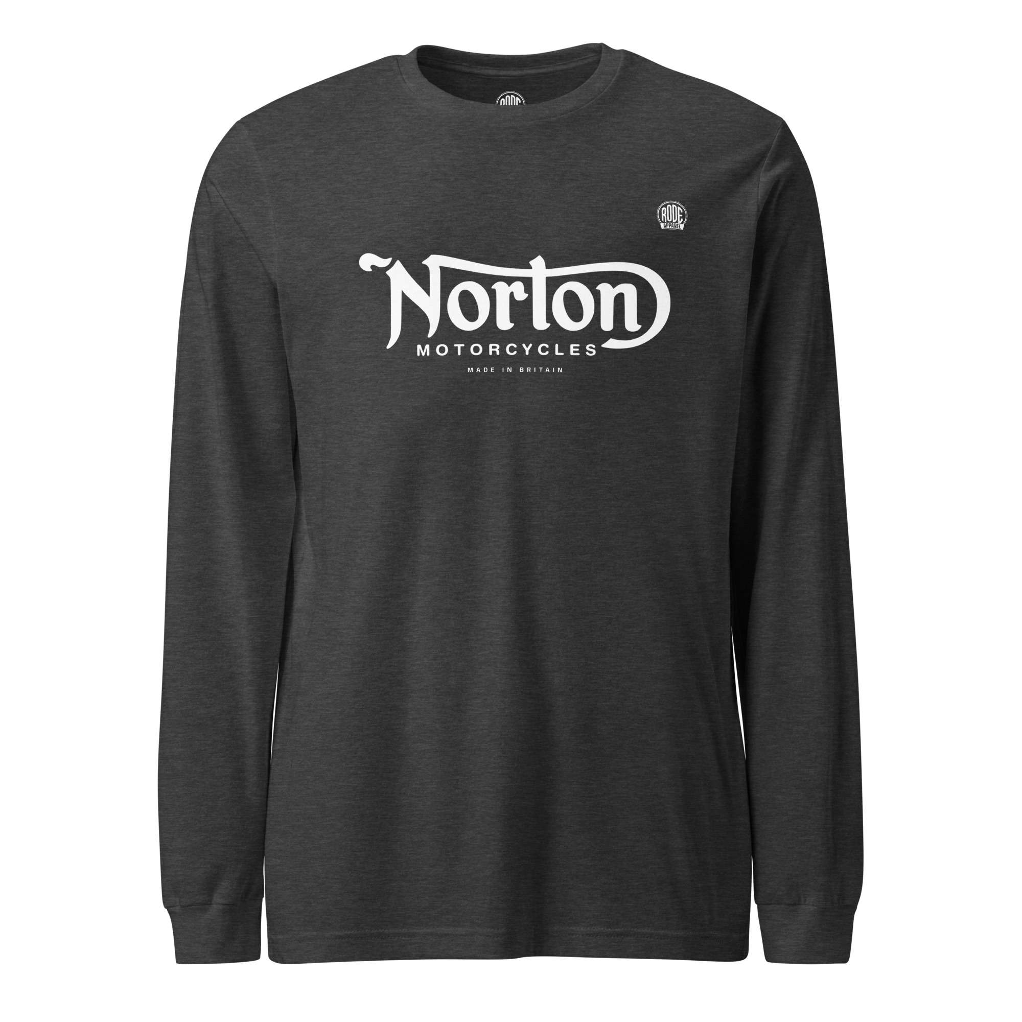 Norton Motorcycles Long Sleeve T-Shirt Heather Grey