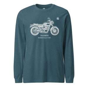 Triumph Bonneville T100 LS T-shirt Teal