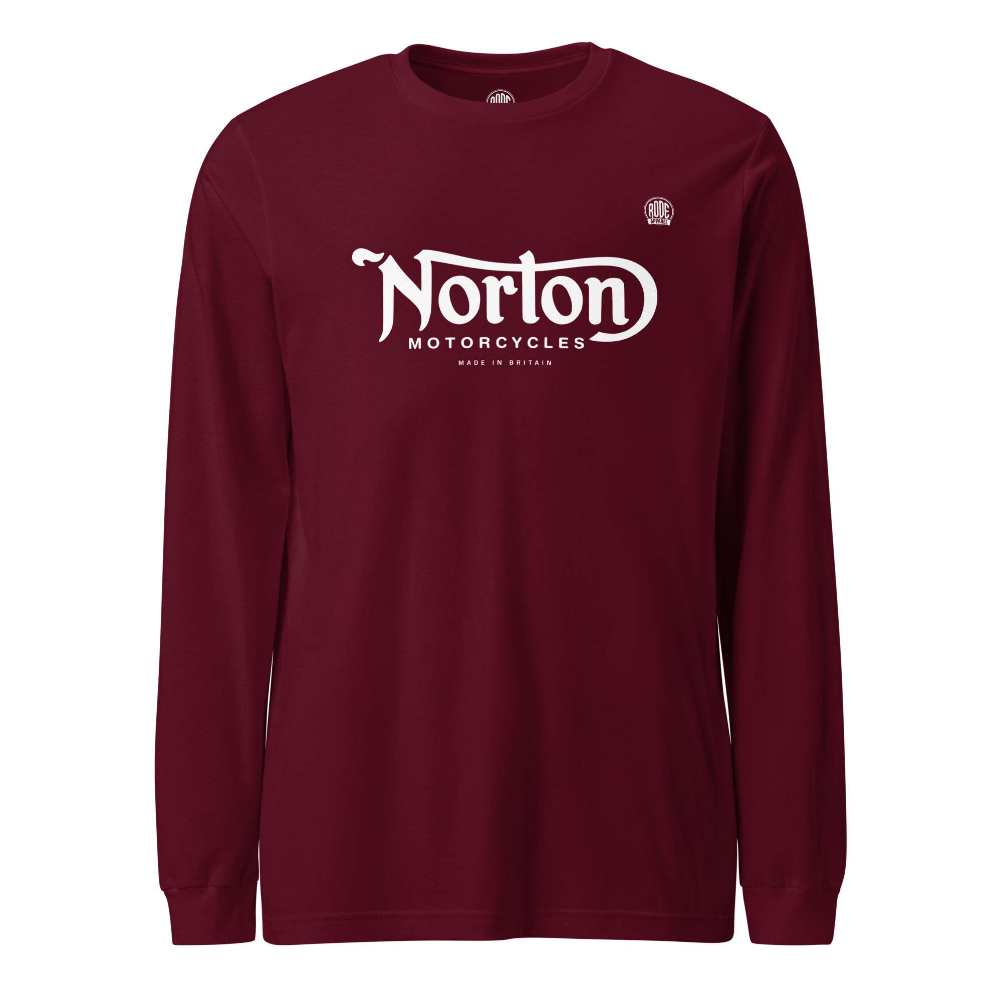 Norton Motorcycles Long Sleeve T-Shirt Maroon