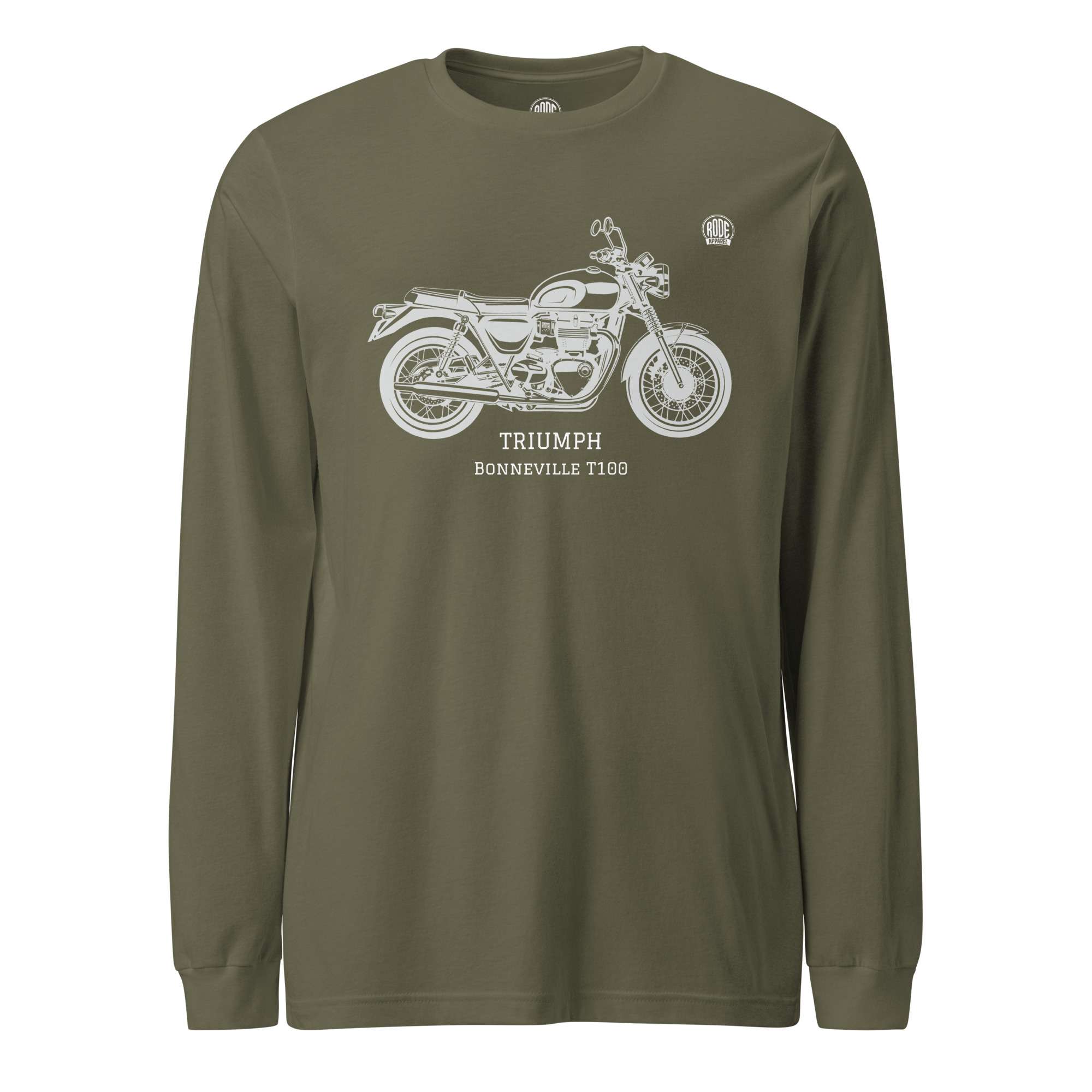 Triumph Bonneville T100 LS T-shirt Green