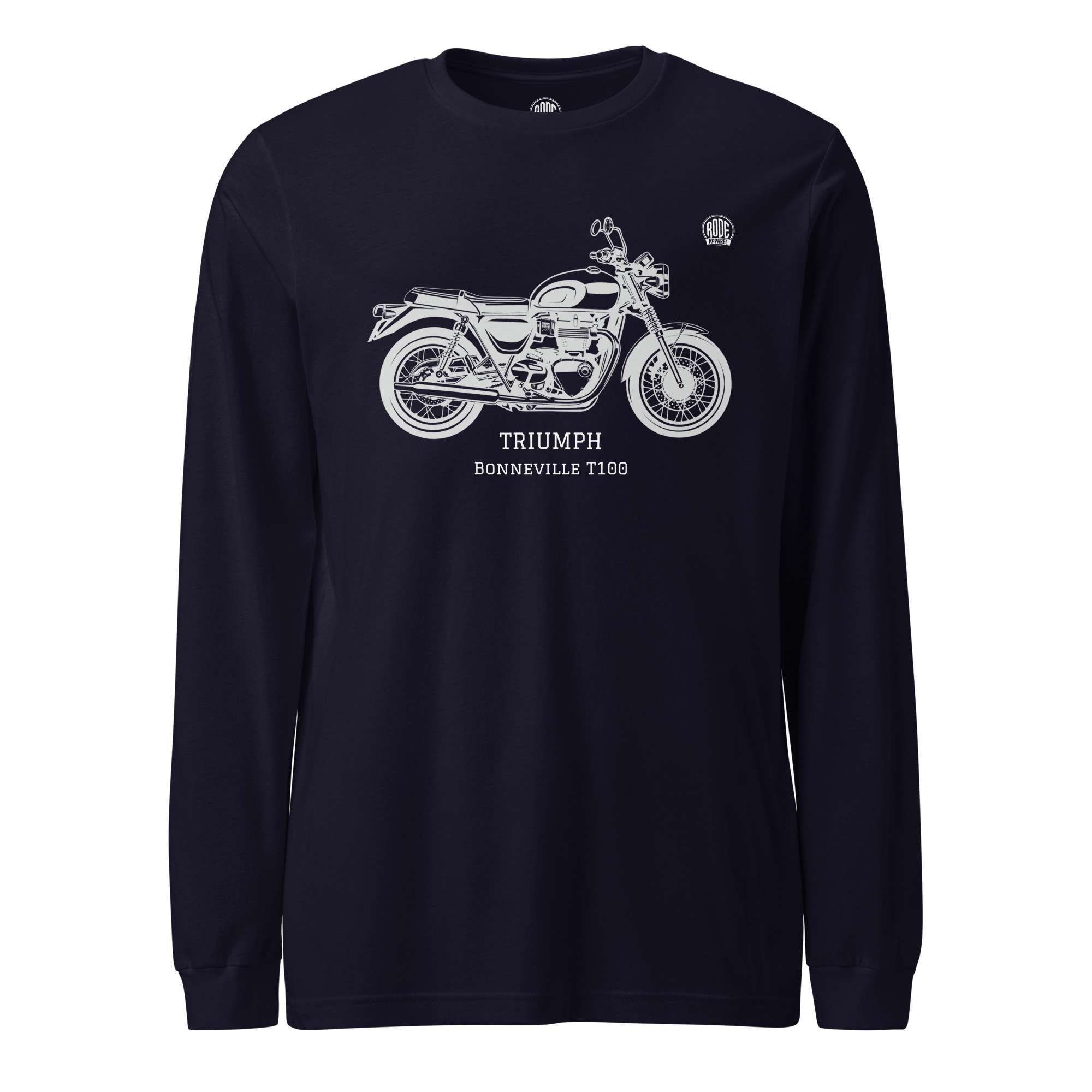 Triumph Bonneville T100 LS T-shirt Navy