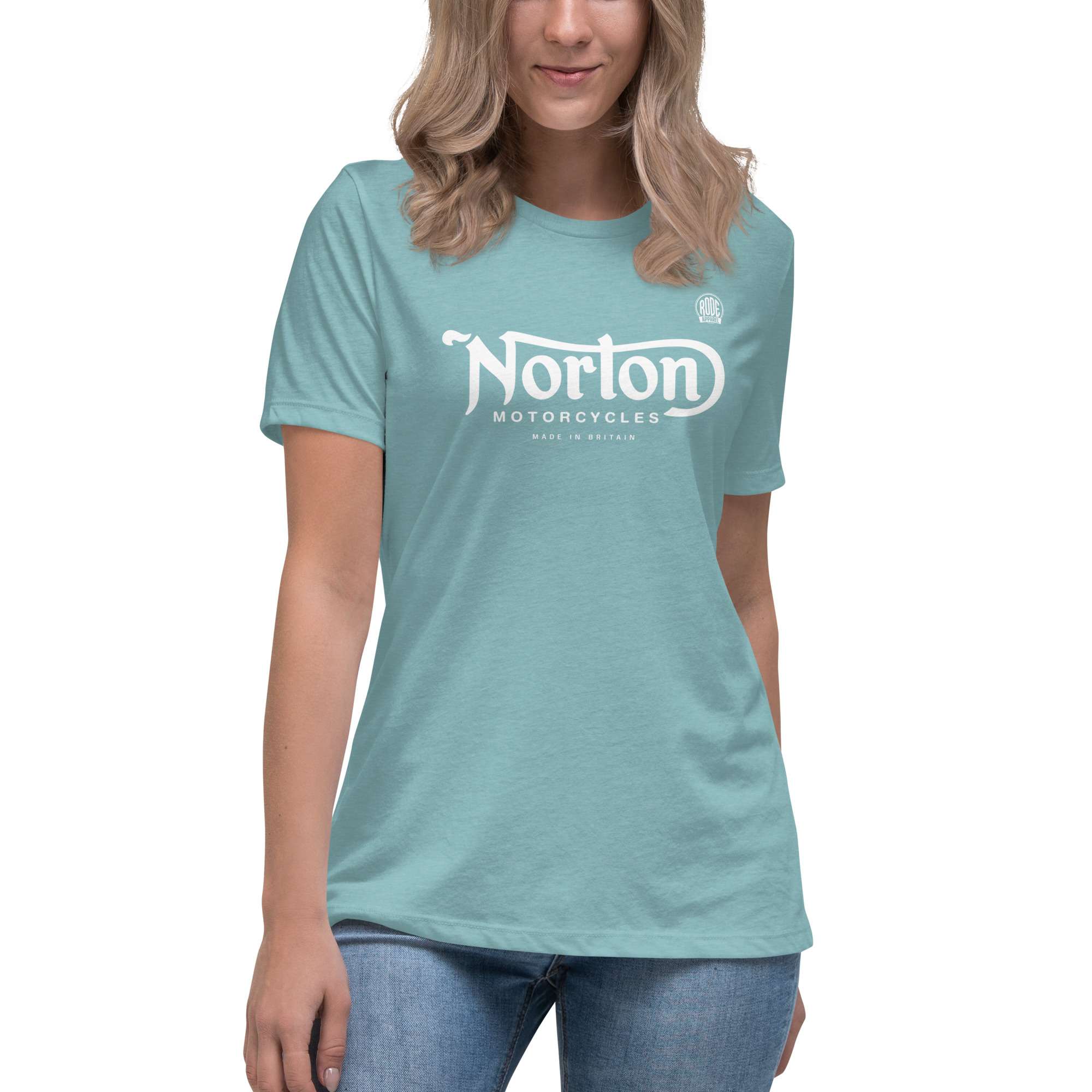 Norton Motorcycles T-Shirt Heather Blue